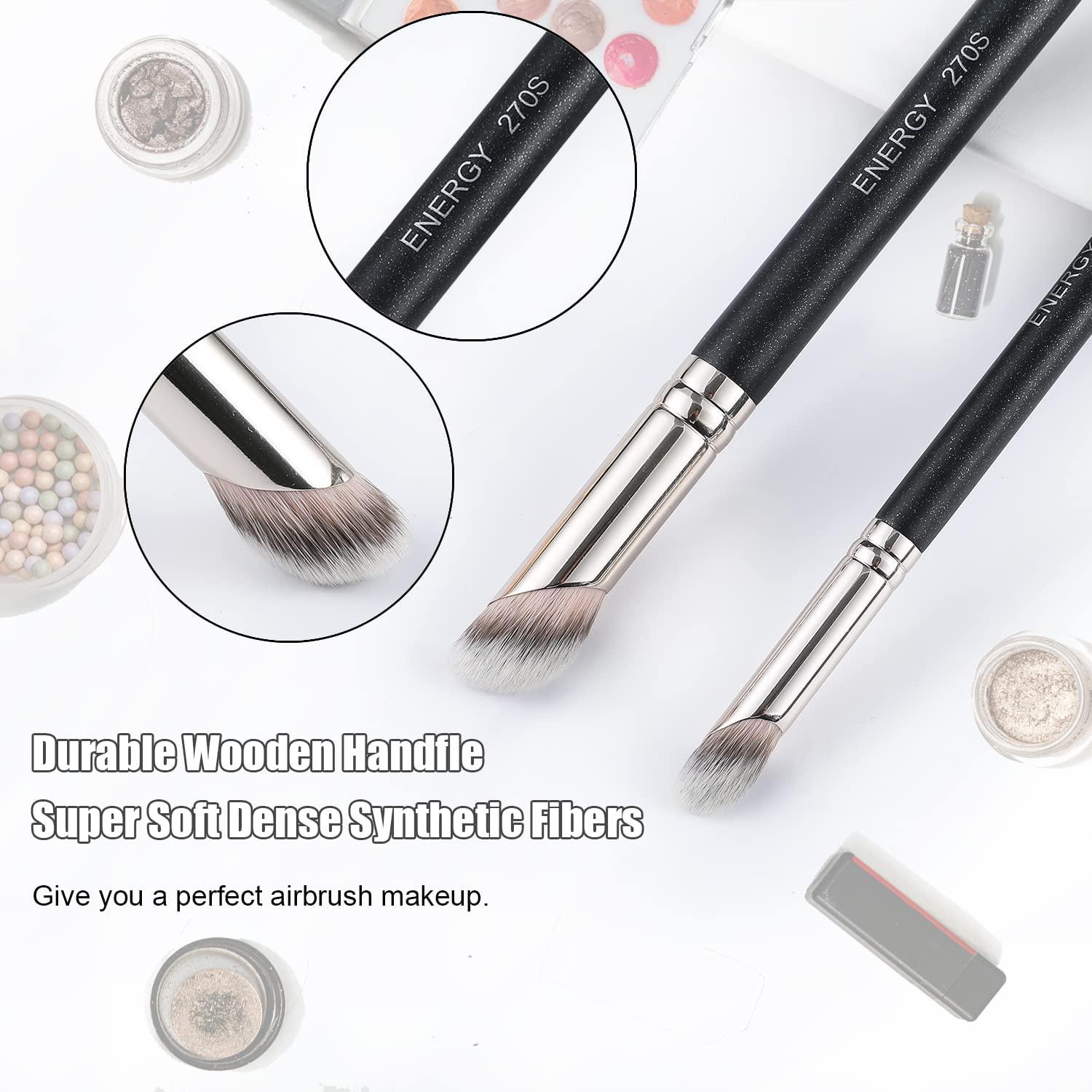 ENERGY Foundation Brushes Set Angled Foundation Brush & Mini