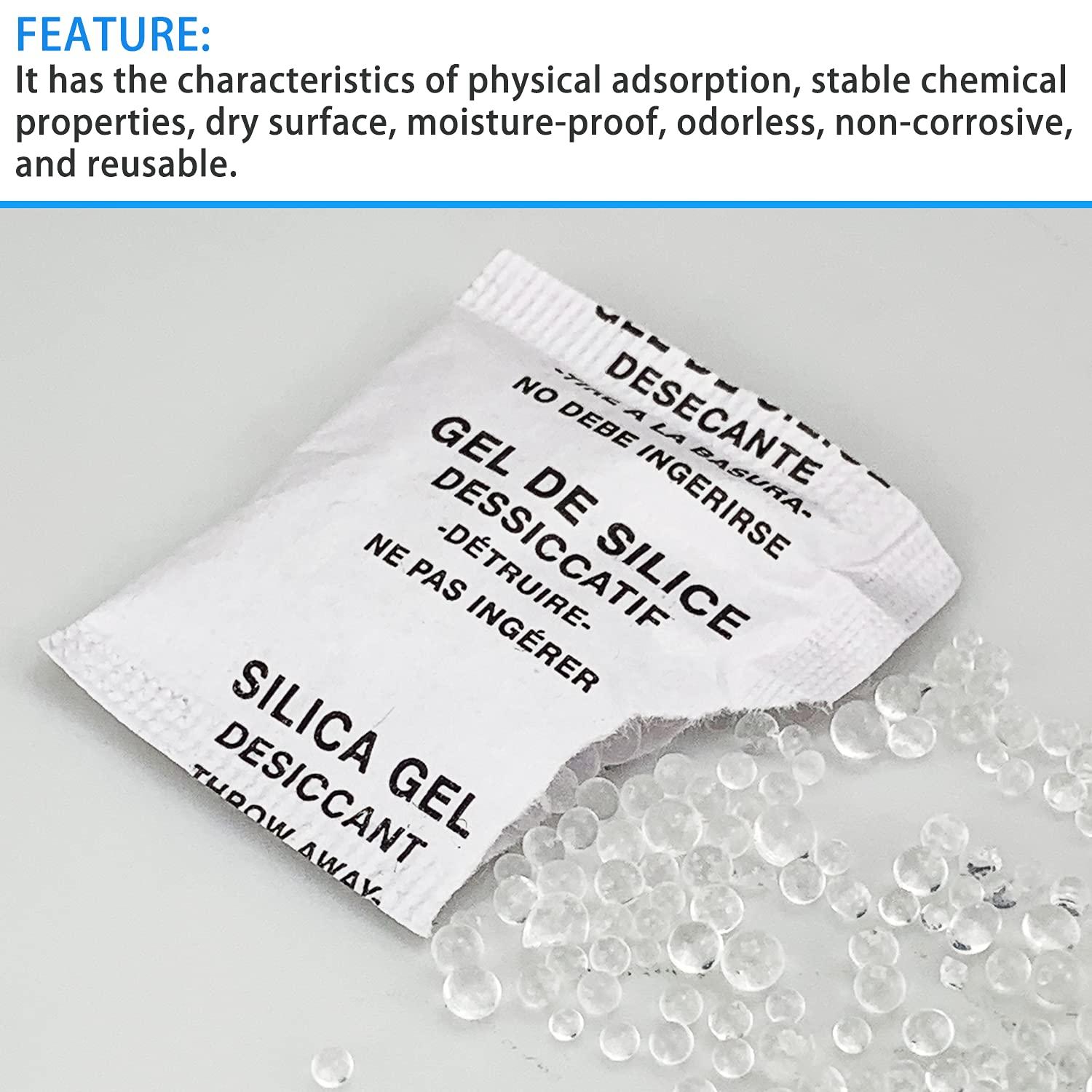60-Bag Pebble Gel Dehumidifier for Clothing Food & Rooms | Moisture ...