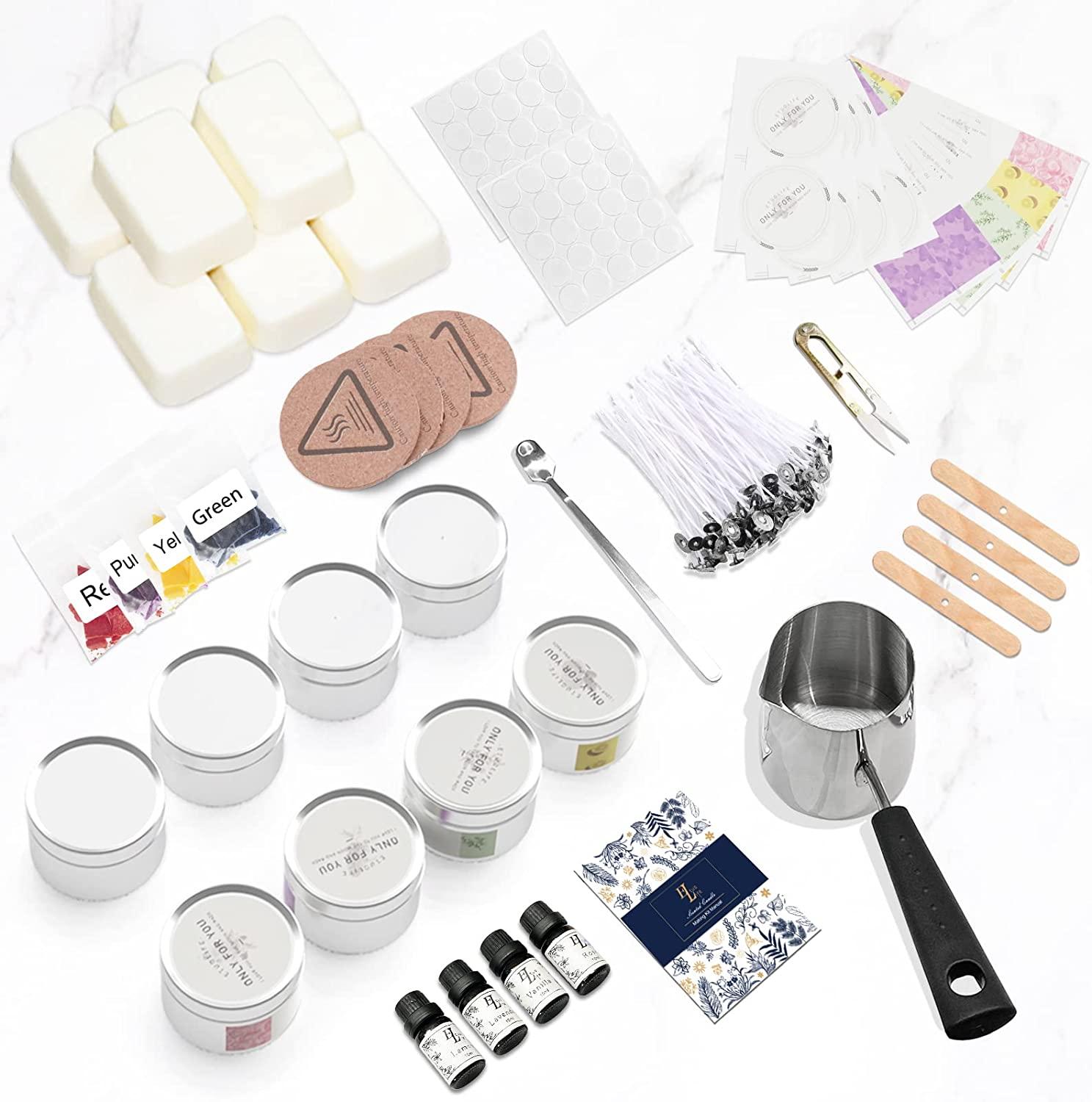 Candle Making Kit, DIY Candle Gift Making Set for Adult & Beginners, 81 Pcs  Complete Soy Candle Making Supplies, Suitable as Gift for Kids, Teens or Making  Candle Gift for Women