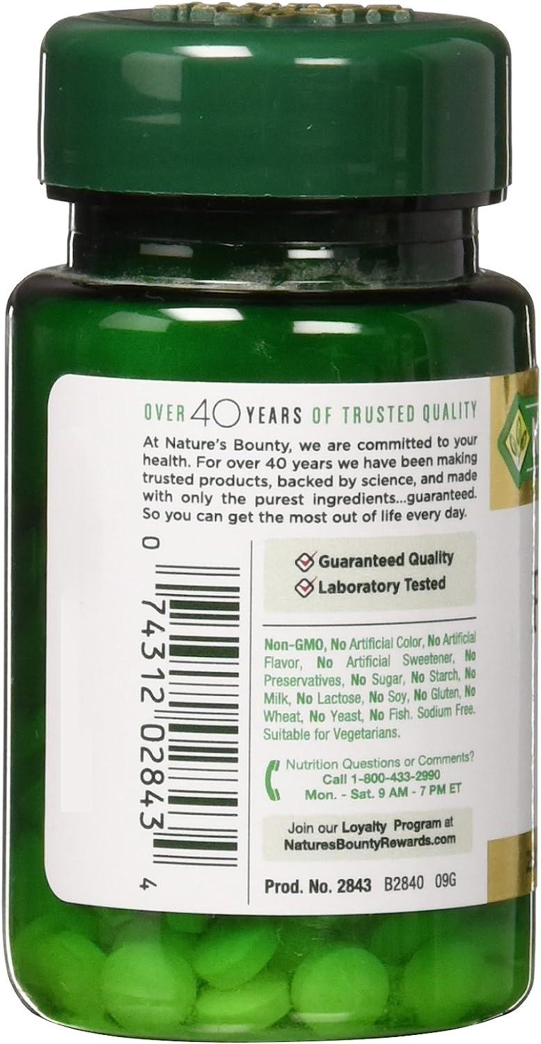 Nature's Bounty Folic Acid 800 mcg Tablets - Maximum Strength 250 ea ...