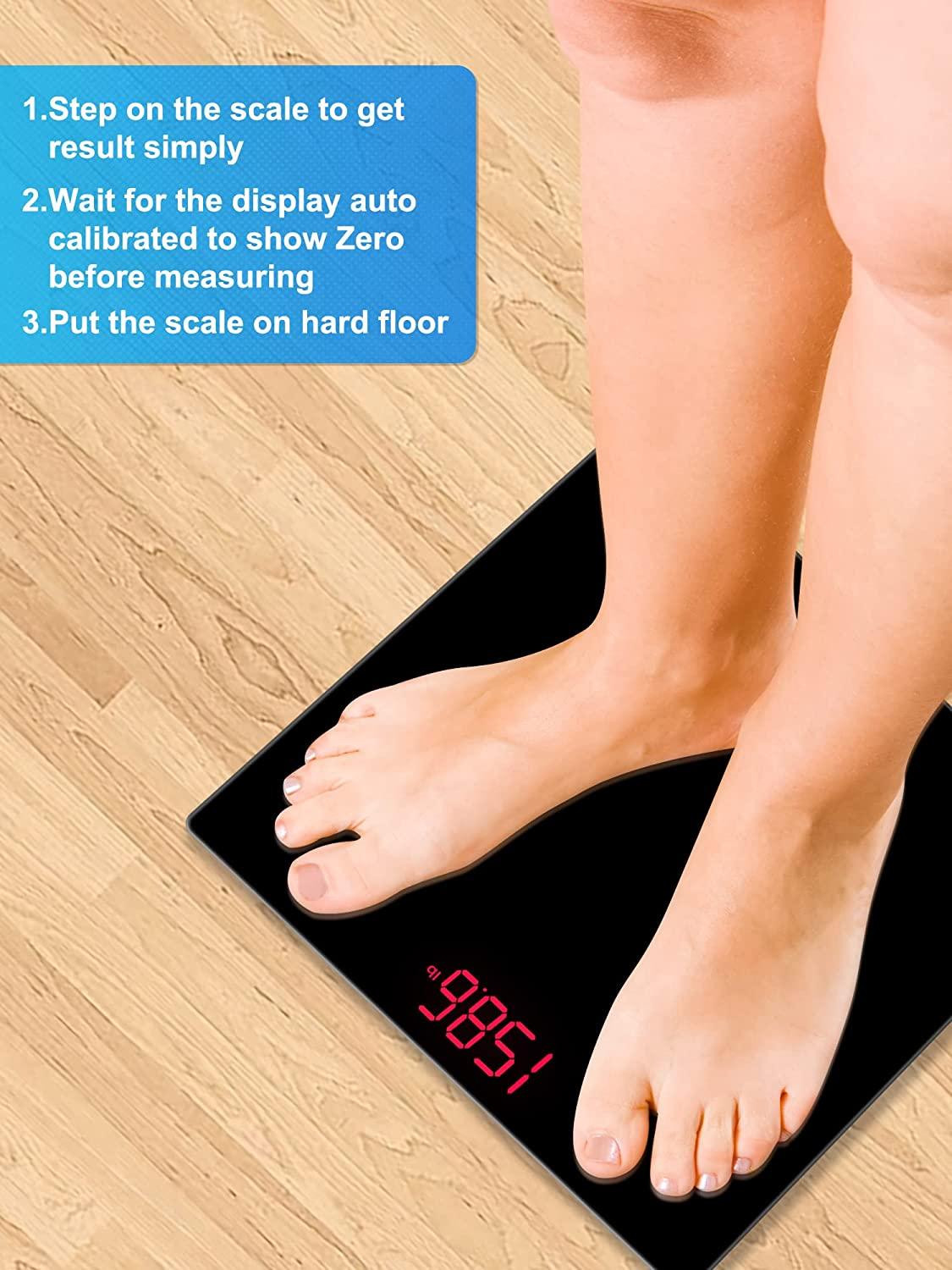 Weight Scale SmarTake Precision Digital Body Bathroom Scale with Step