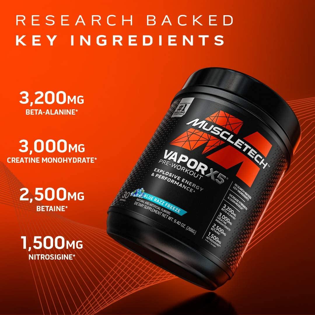 ニューパッケージMUSCLETECH VAPOR X5プレワークアウト Buy MuscleTech Vapor X5 Next Gen Pre-Workout Powder