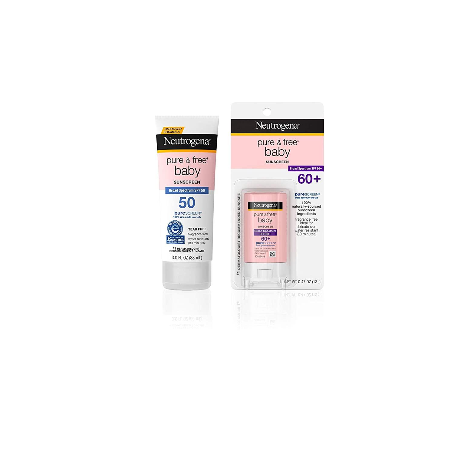 Neutrogena Pure Free Baby Mineral Sunscreen Lotion SPF 50 fl