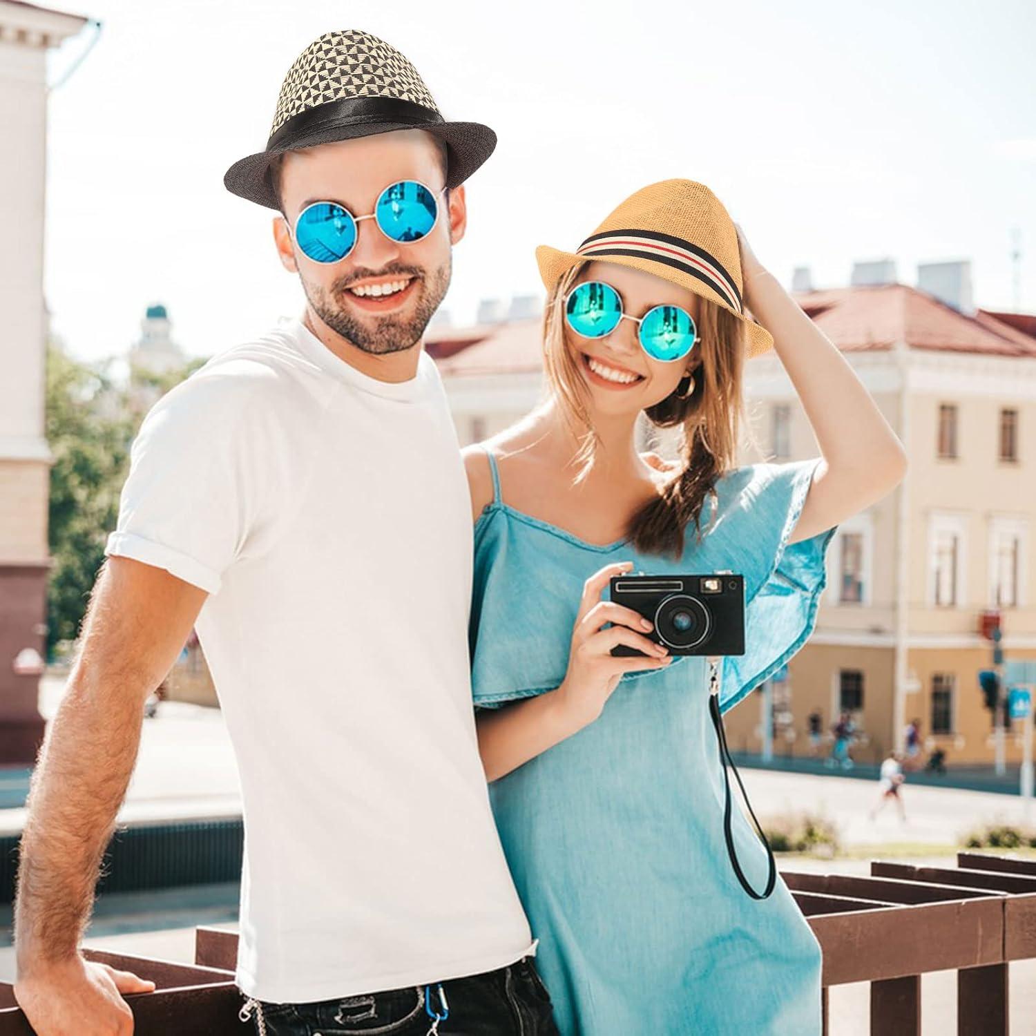 Sombrero Panamá Trilby Clásico - Sombrero De Verano Para Hombre Y Mujer, Estilo Fedora, Ideal Para Playa Y Ocio