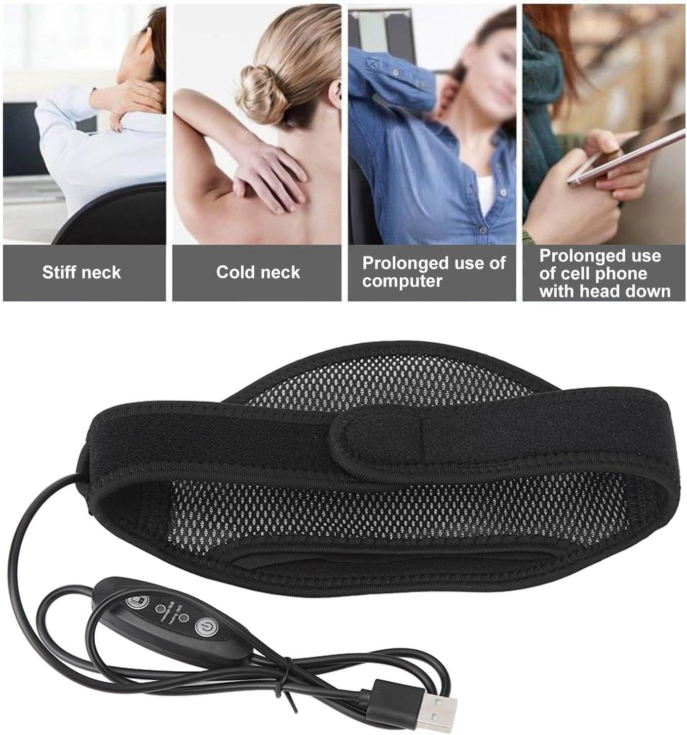 Buy Electric Neck Massagers - 5 Speed Vibration Back Massager & Heated USB  Neck Wrap for Home & Office Use - International Shipping Available | Buy  Now with Express International Delivery | GoSupps.com