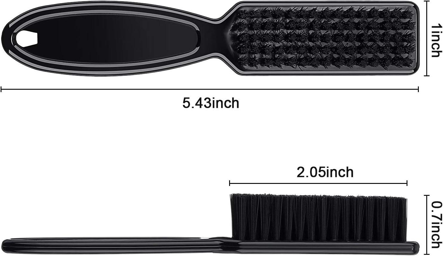 Patelai 30 Pcs Blade Clipper Cleaning Brush Scrub Brush Barber Fade Brush  Trimmer Cleaning Brush Nylon Hair Styling Brush Tool for Men (Gold, Black)
