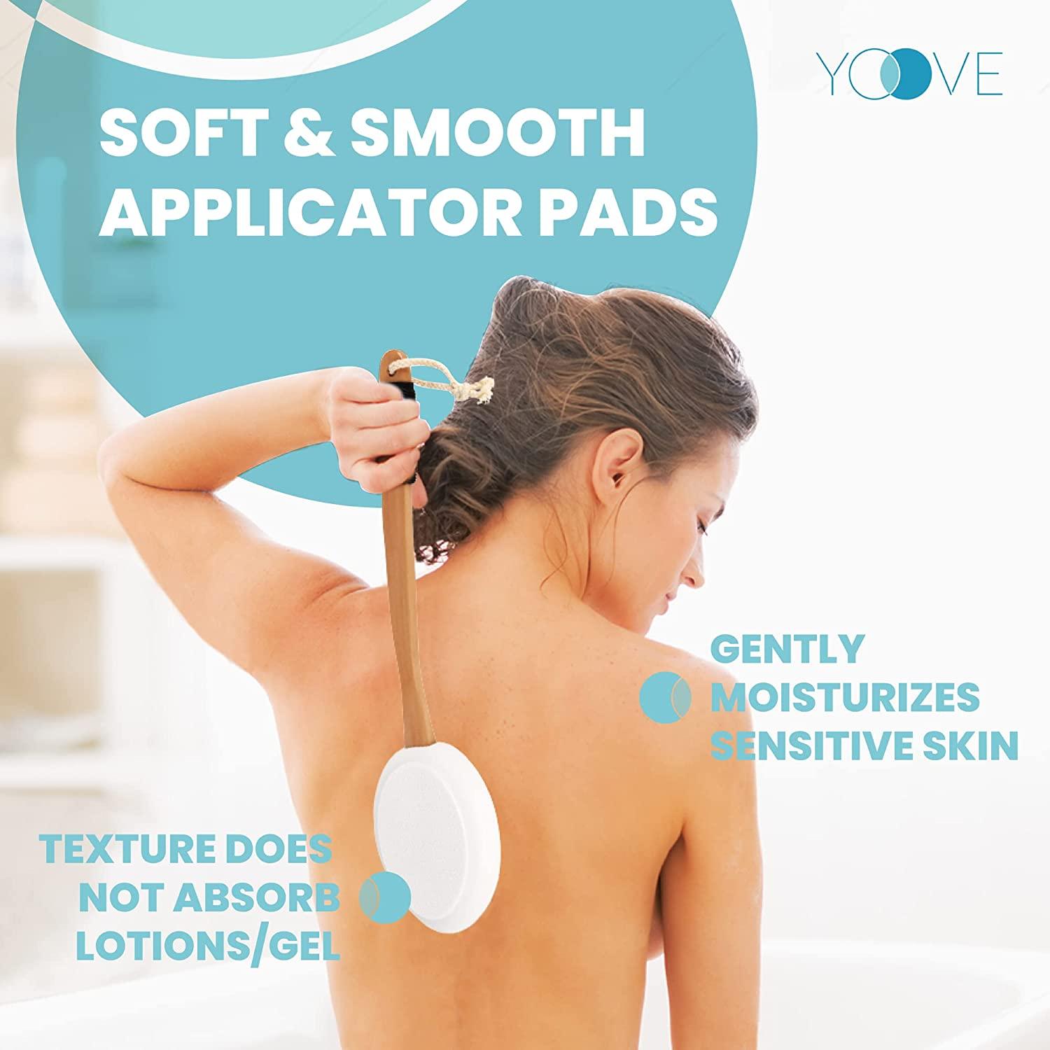 17 Long Handle Lotion Applicator for Back Easy Reach Self Application for Body Cream, Self