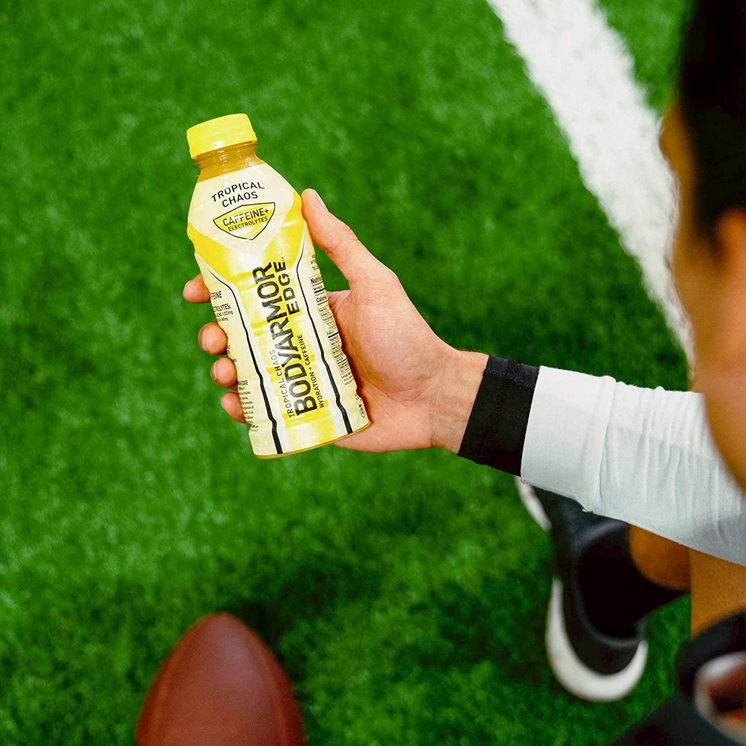 BODYARMOR EDGE Sports Drink with Caffeine, Tropical Chaos, Potassium