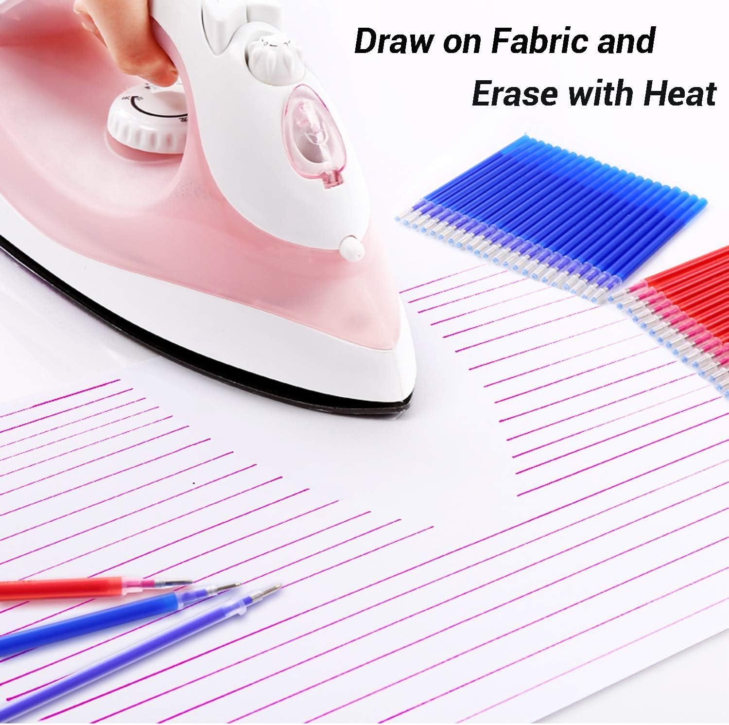 WedFeir Heat Erasable Fabric Marking Pens with 28 Refills for Tailors
