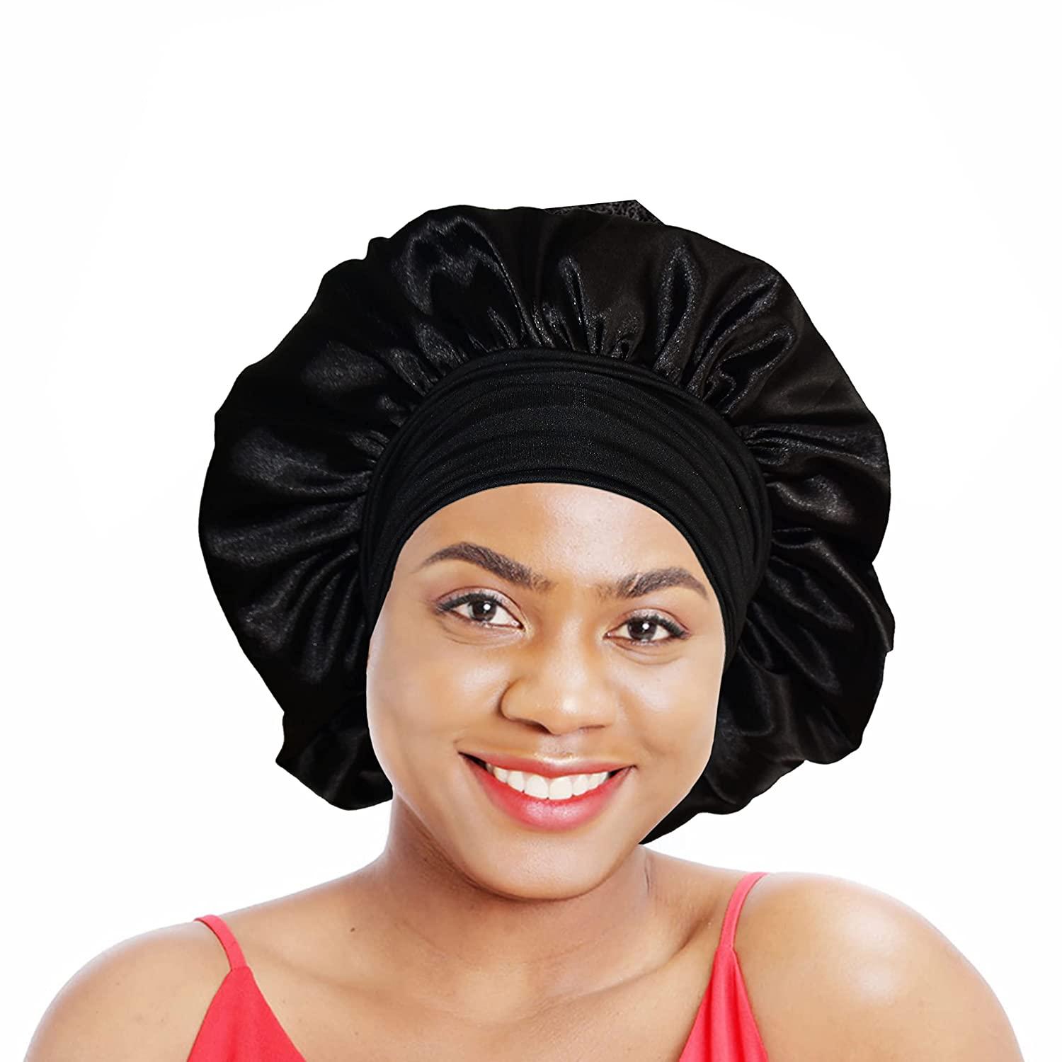 Reversible Satin Edge Wrap Bonnet | Glam Natural Hair Co