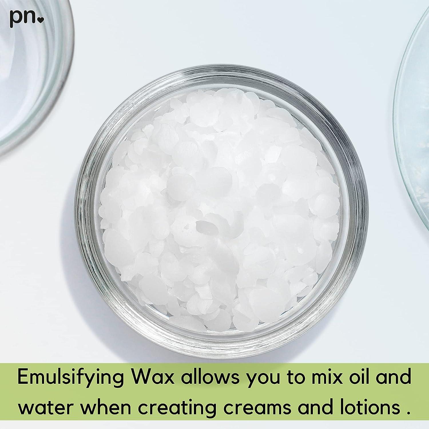 Non-GMO Emulsifying Wax NF Pastilles - 16oz., 100% Natural Plant Derived, Product of USA, For Lotion Cream Making & Cosmetic Formulation