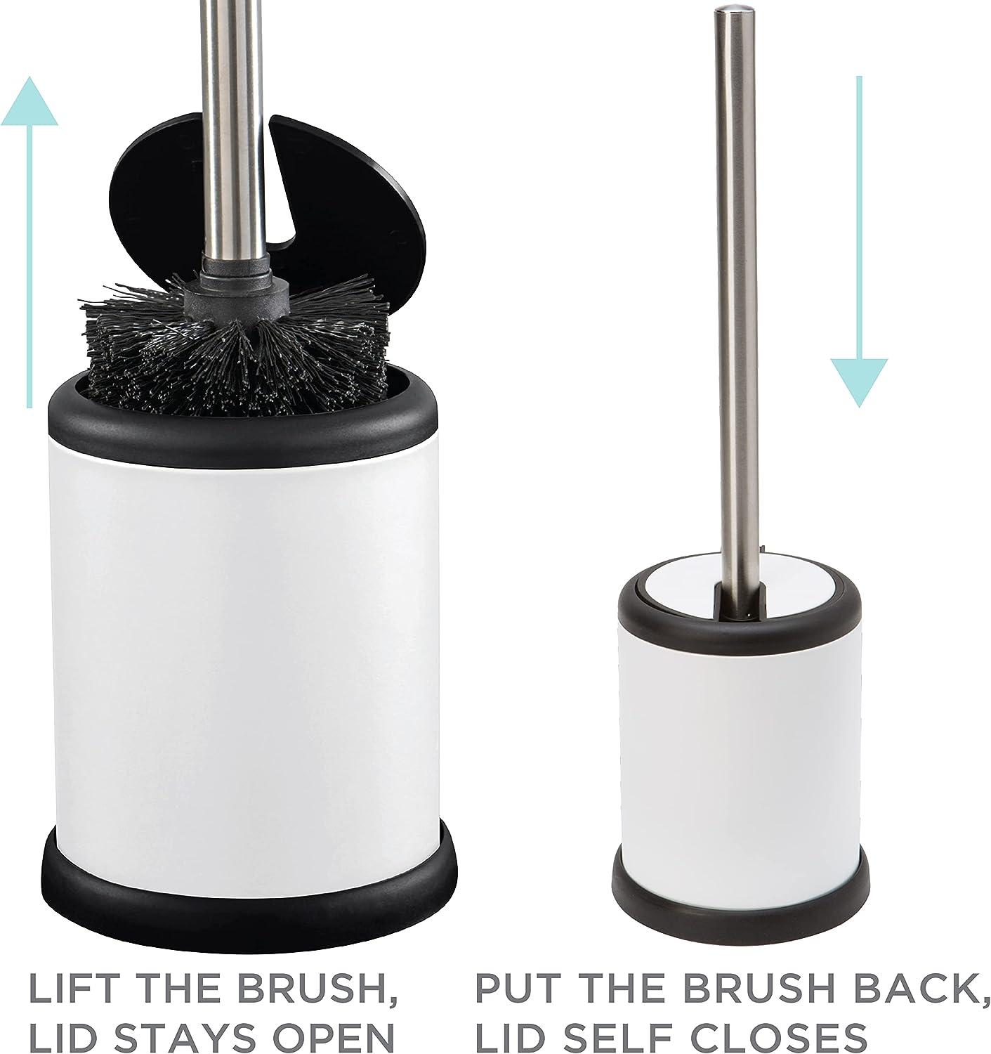 Bath Bliss Bowl Holder with Self Closing Lid, Space Saver, Deep