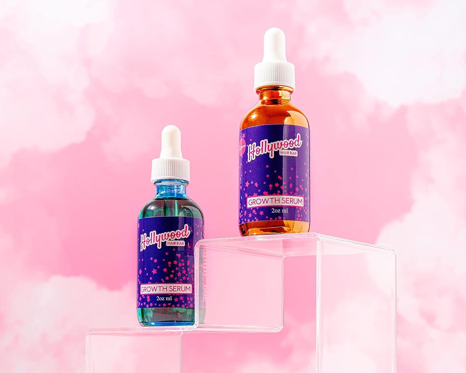 High-Quality Hollywood Hair Bar Growth Serum Artwork Nature