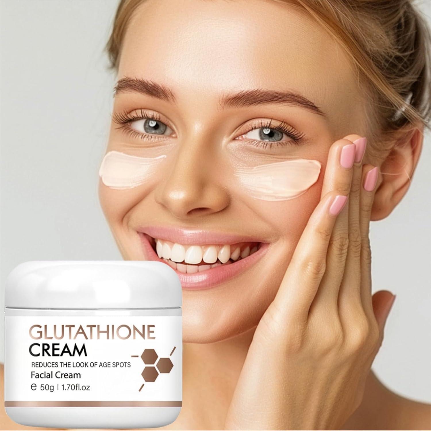 Glutathione Skin-Lightening-Cream Glutathione Whitening-Cream Face Moisturiser Cream Moisturising Anti Aging Face Cream Skin Tone Correcting 50g Glutathione Skin-Lightening-Cream Glutathione Whitening-Cream Face Moisturiser Cream Moisturising Anti Aging Face Cream Skin Tone Correcting 50g