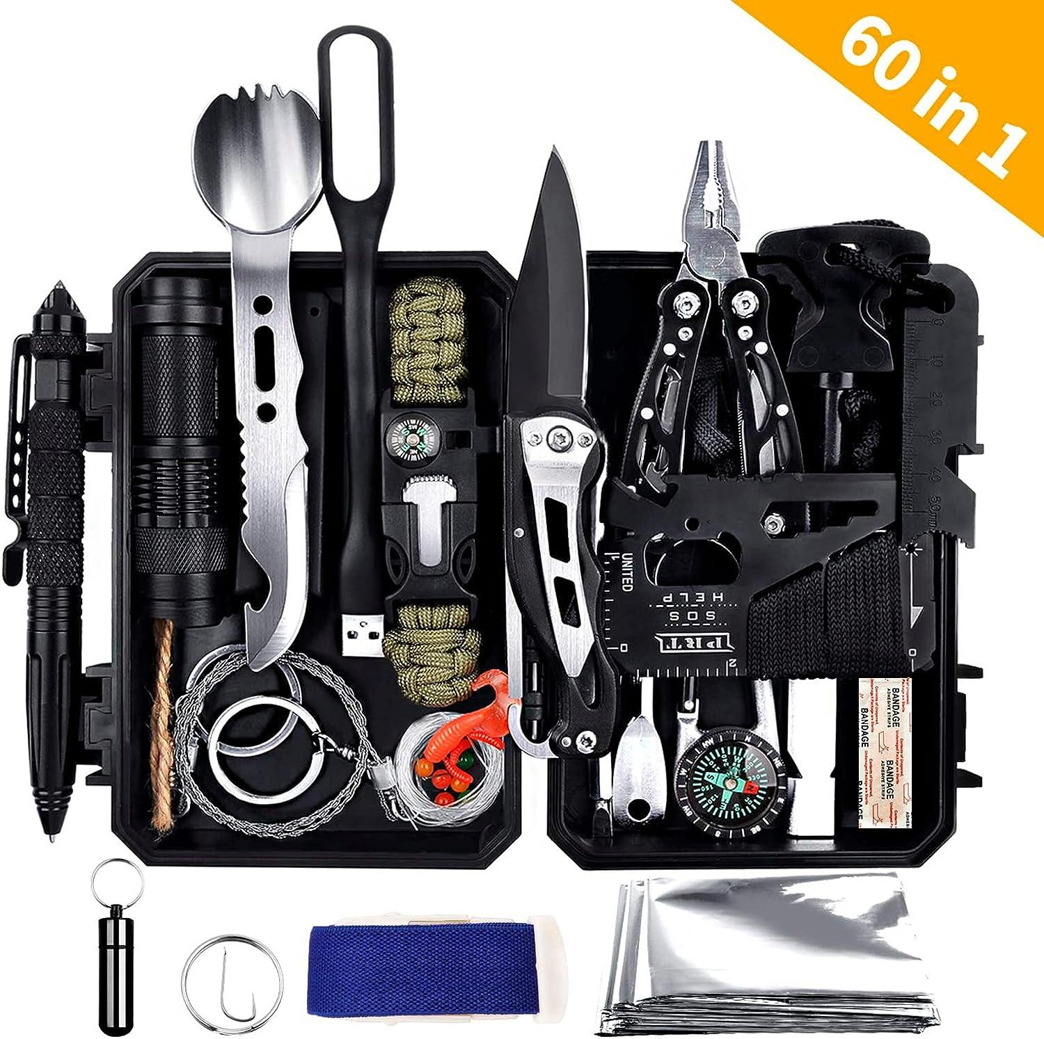 ANTARCTICA Gift for Men EDC Gear, Emergency Survival Gear Kits 60
