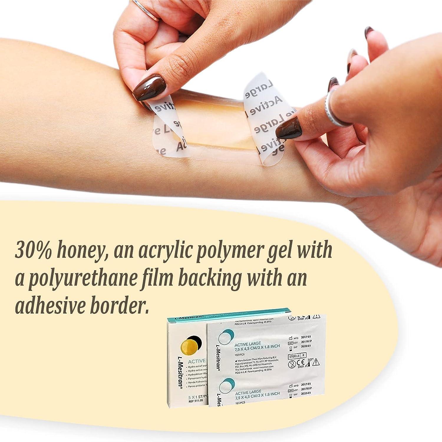 Medical Grade Honey Bandages (5Pack) 30 Honey Waterproof Sterile