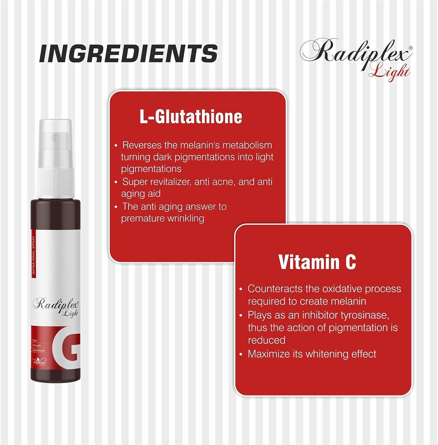 side effects of glutathione iv Light L Glutathione Reduced with Vitamin C Sublingual Spray - Premium Skin  Care Solution for Brightening & Anti-Aging | International Shipping  Available | Buy Now with Express International Delivery