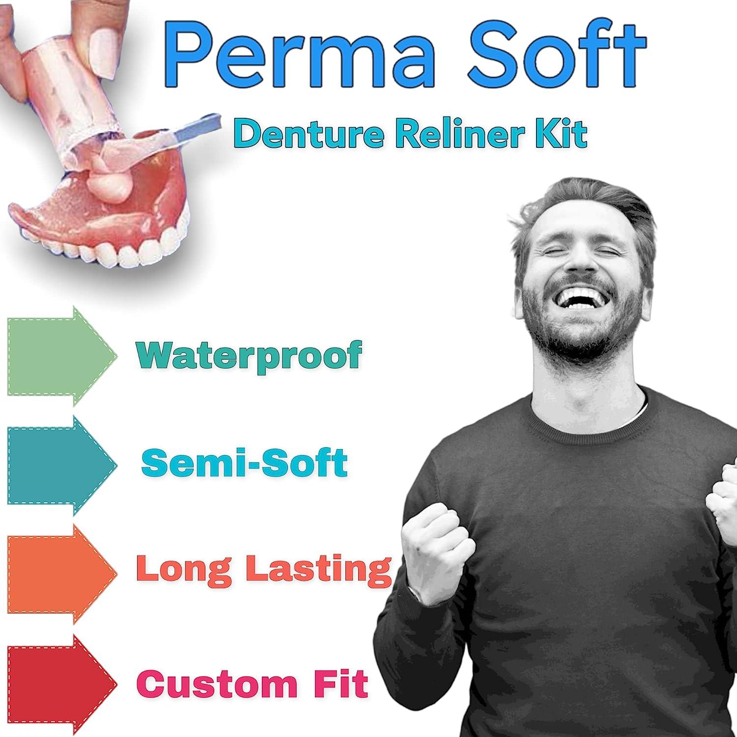 Perma Soft Denture Reline Kit 2 Boxes (relines 4 dentures)