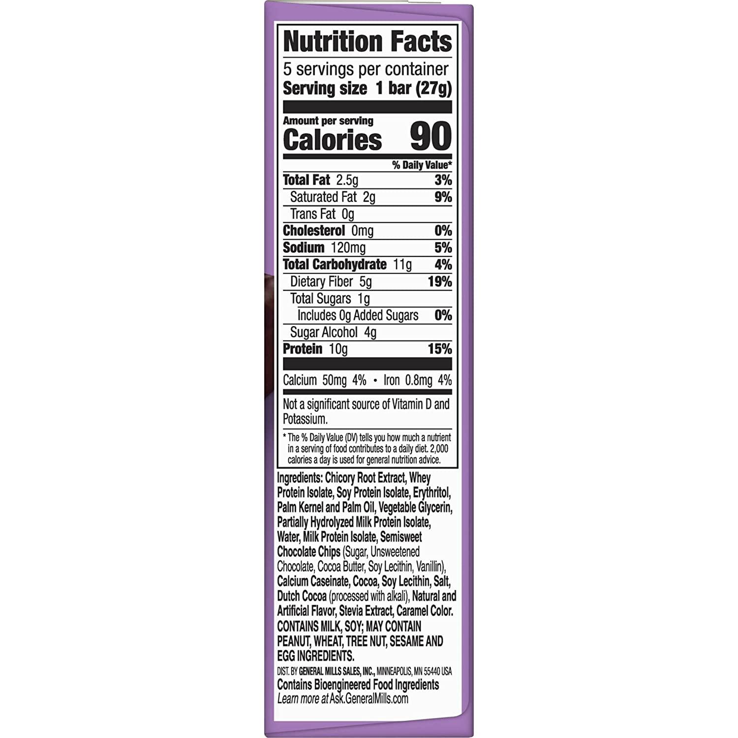 Protein One, 90 Calorie, Chocolate Chip Protein Bars, Keto Friendly, 4.