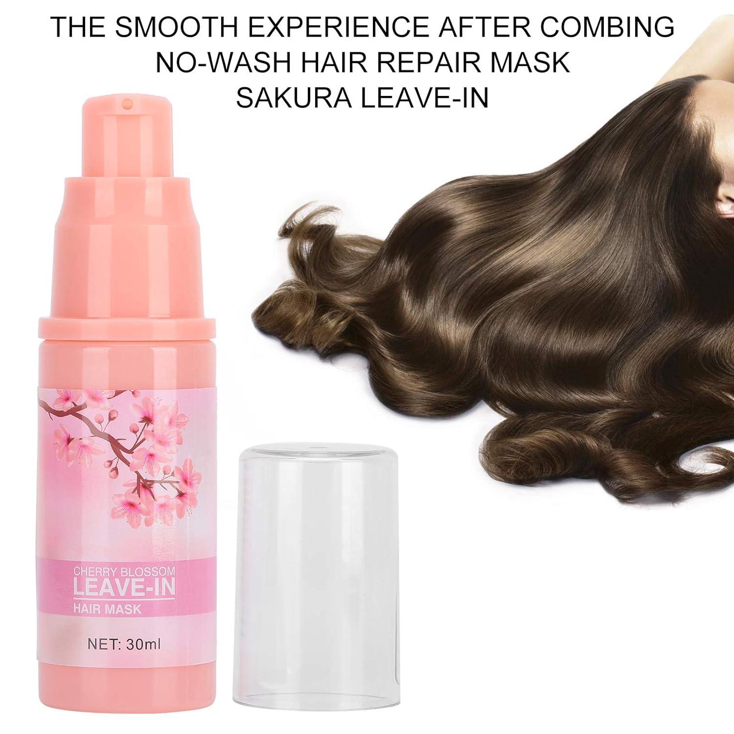 30ML 2 Bottle Hair Mask with Sakura Extract for Dry & Split