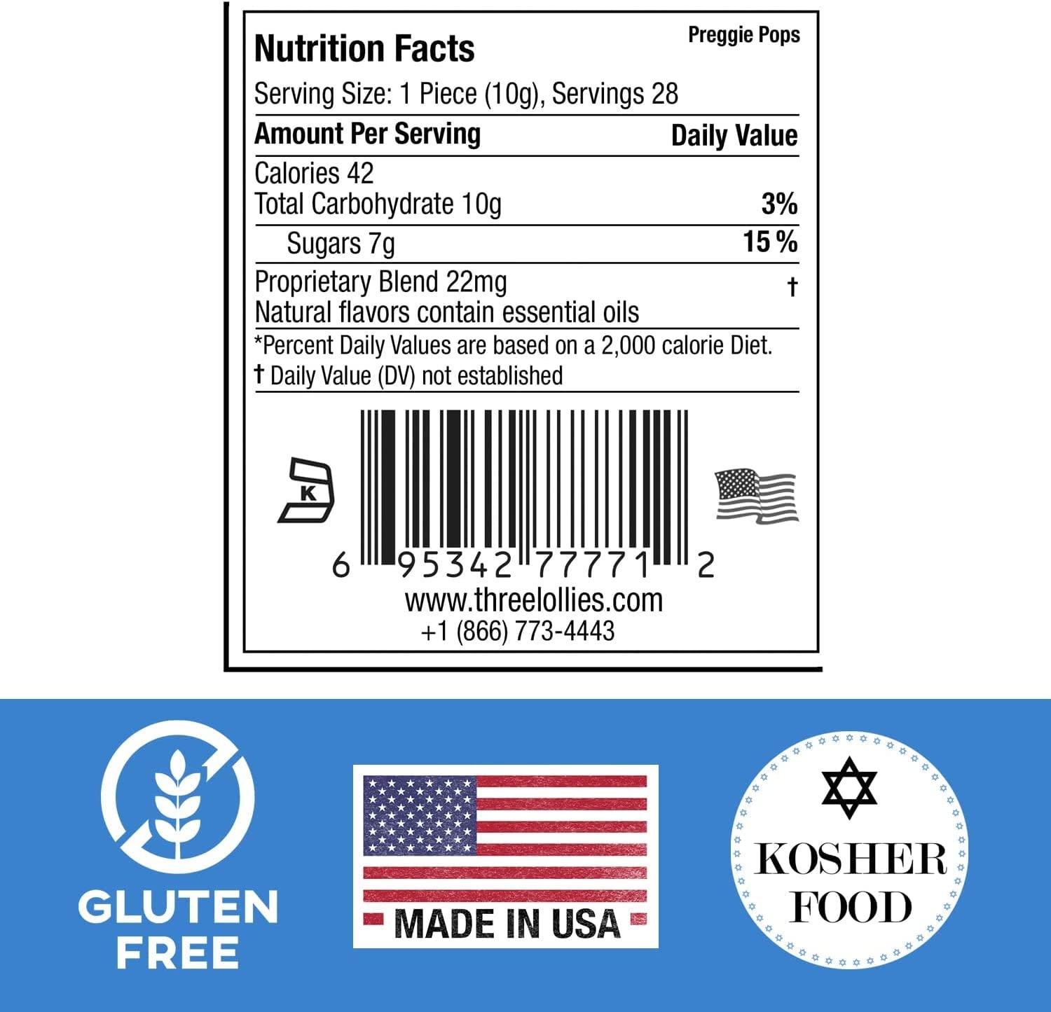 Preggie Pops for Nausea Morning Sickness Relief Lollipops for