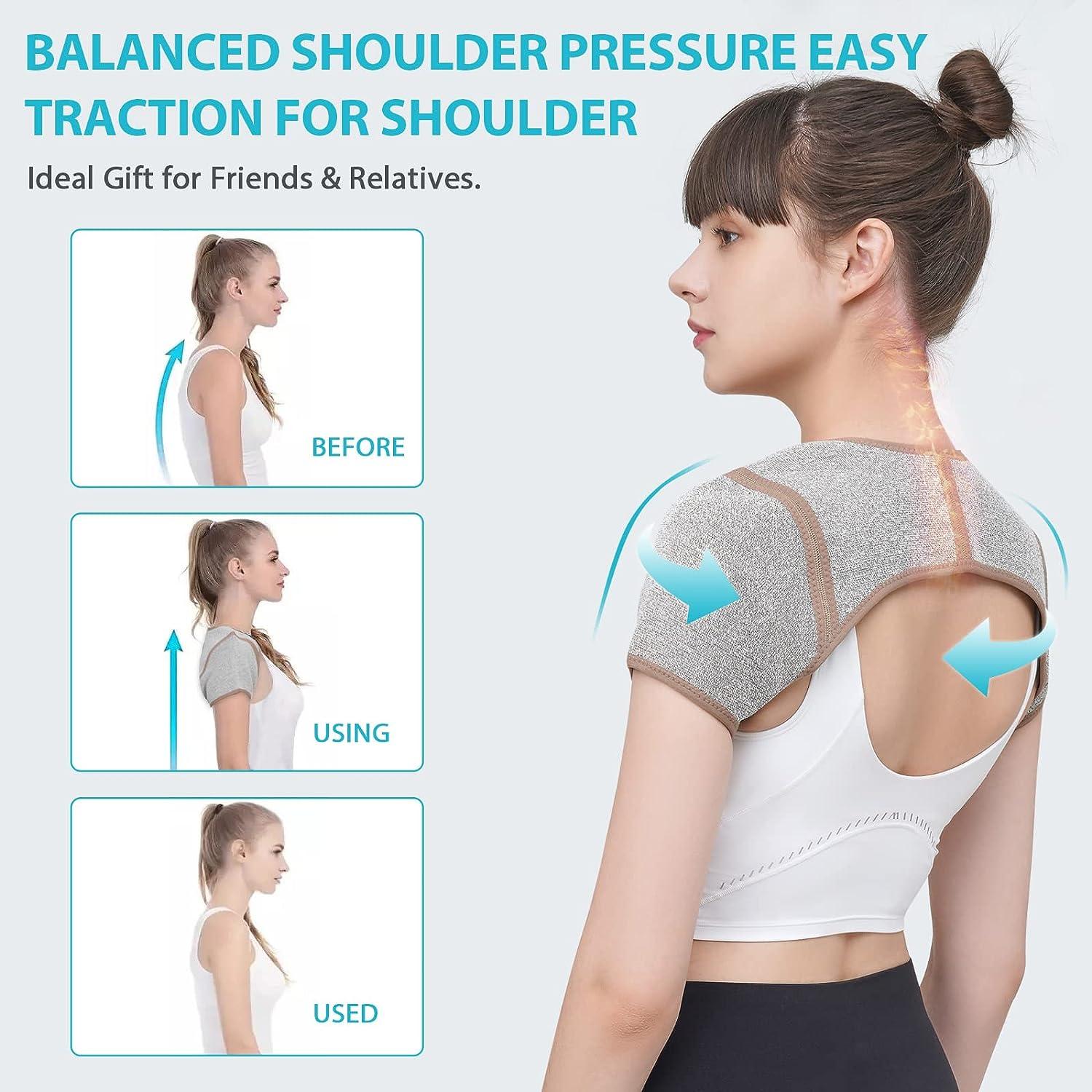 KD Shoulder Support Brace Double Shoulder Braces for Women/Men Relief