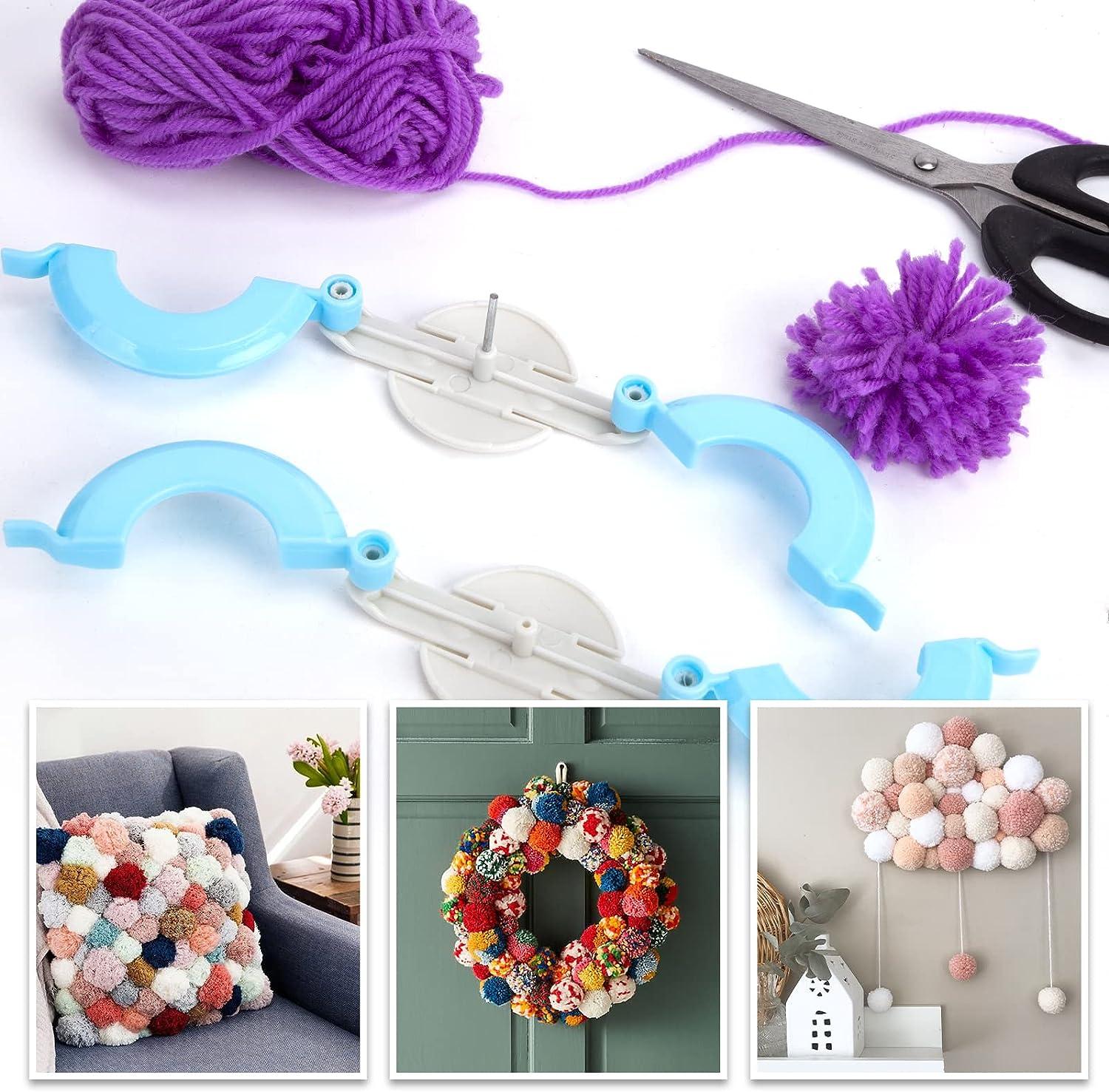8Pcs/set 4 Different Sizes Home Sewing Accessories Pompom Maker Crocheting  Knitting Fluff Ball Weaver DIY Tool