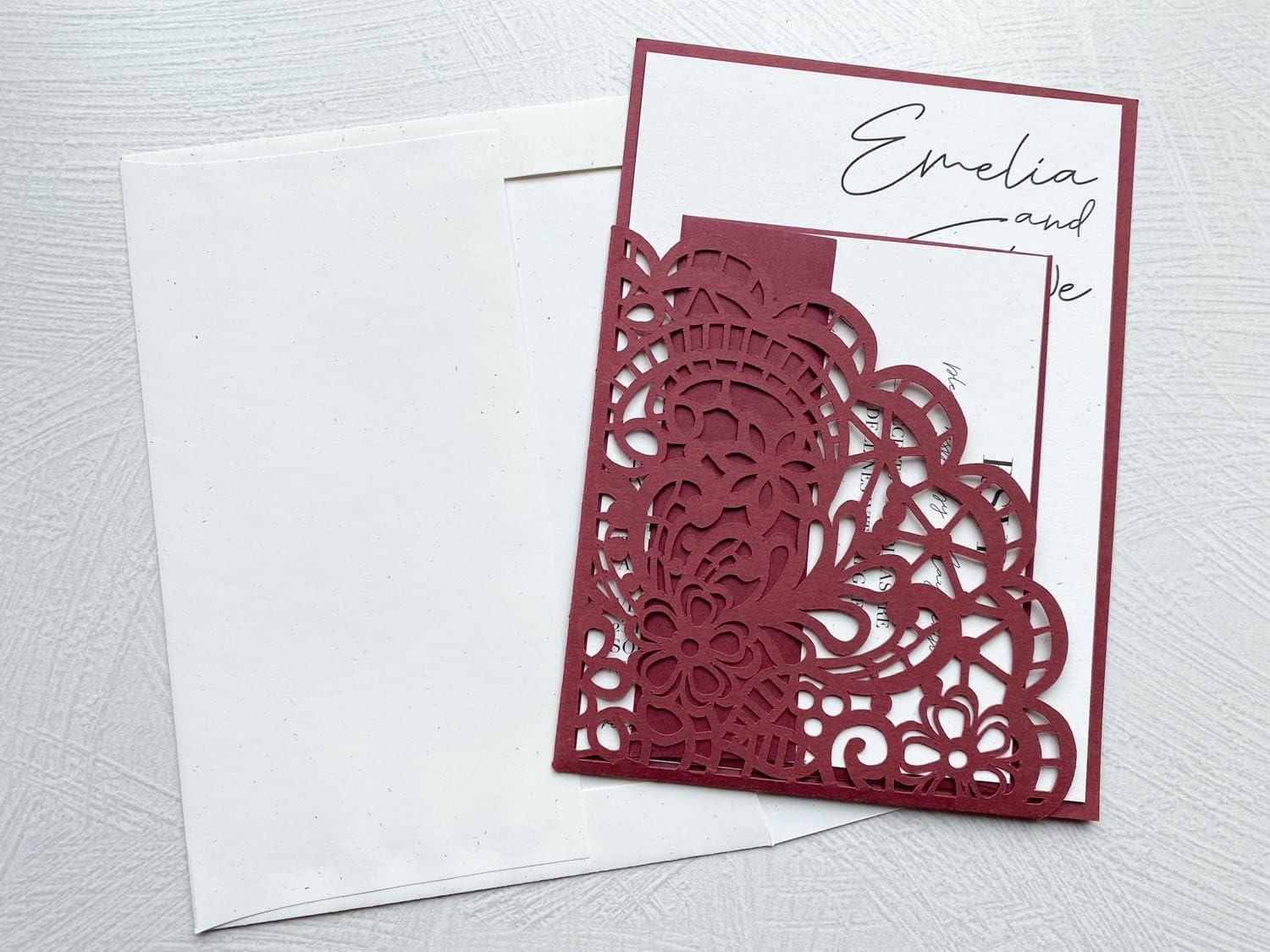 Paver RED/Wine/Burgundy Cardstock Paper 8.5 x 11 inch Premium 80 lb