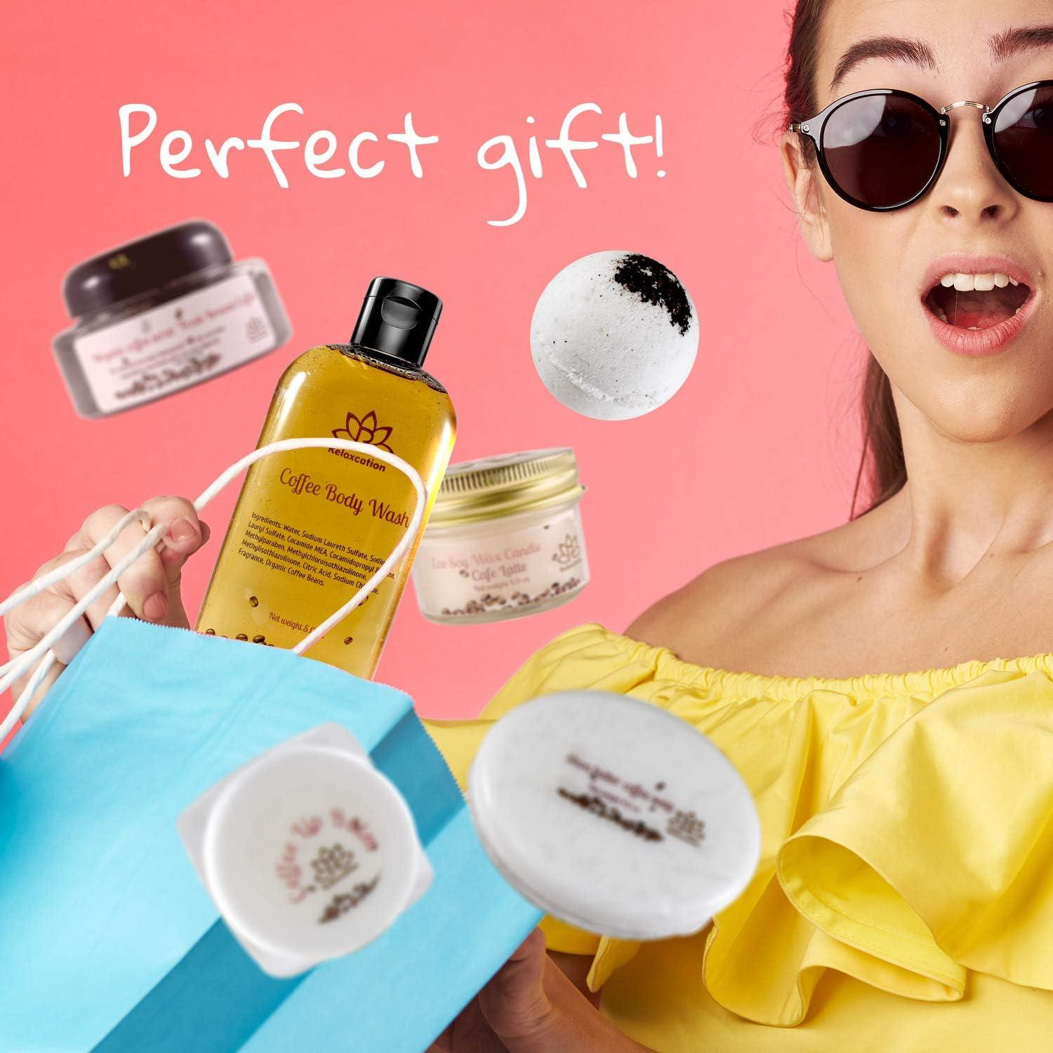 Bath and Spa Gift Set Coffee Love: Relaxation with Coffee Brown