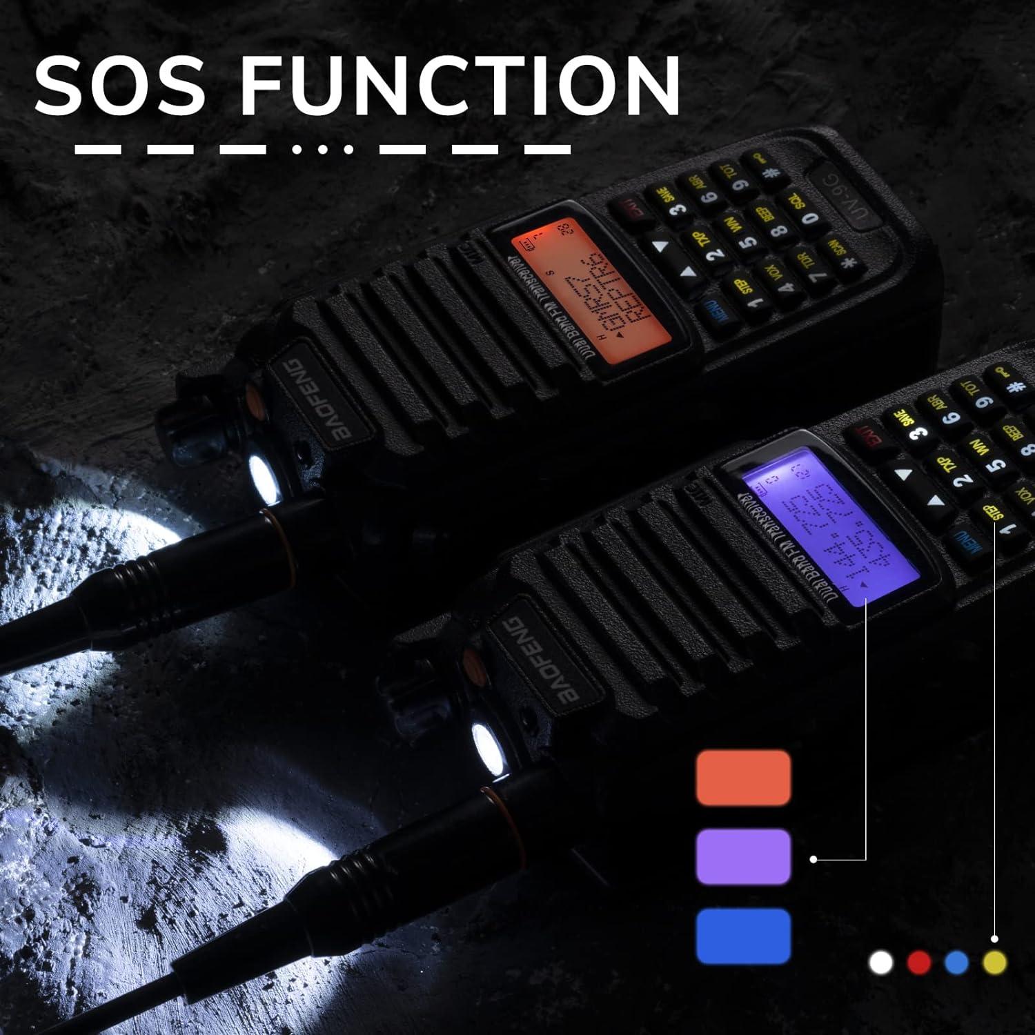Baofeng UV9G GMRS Radio (2 Pack) IP67 Waterproof Outdoors Two Way