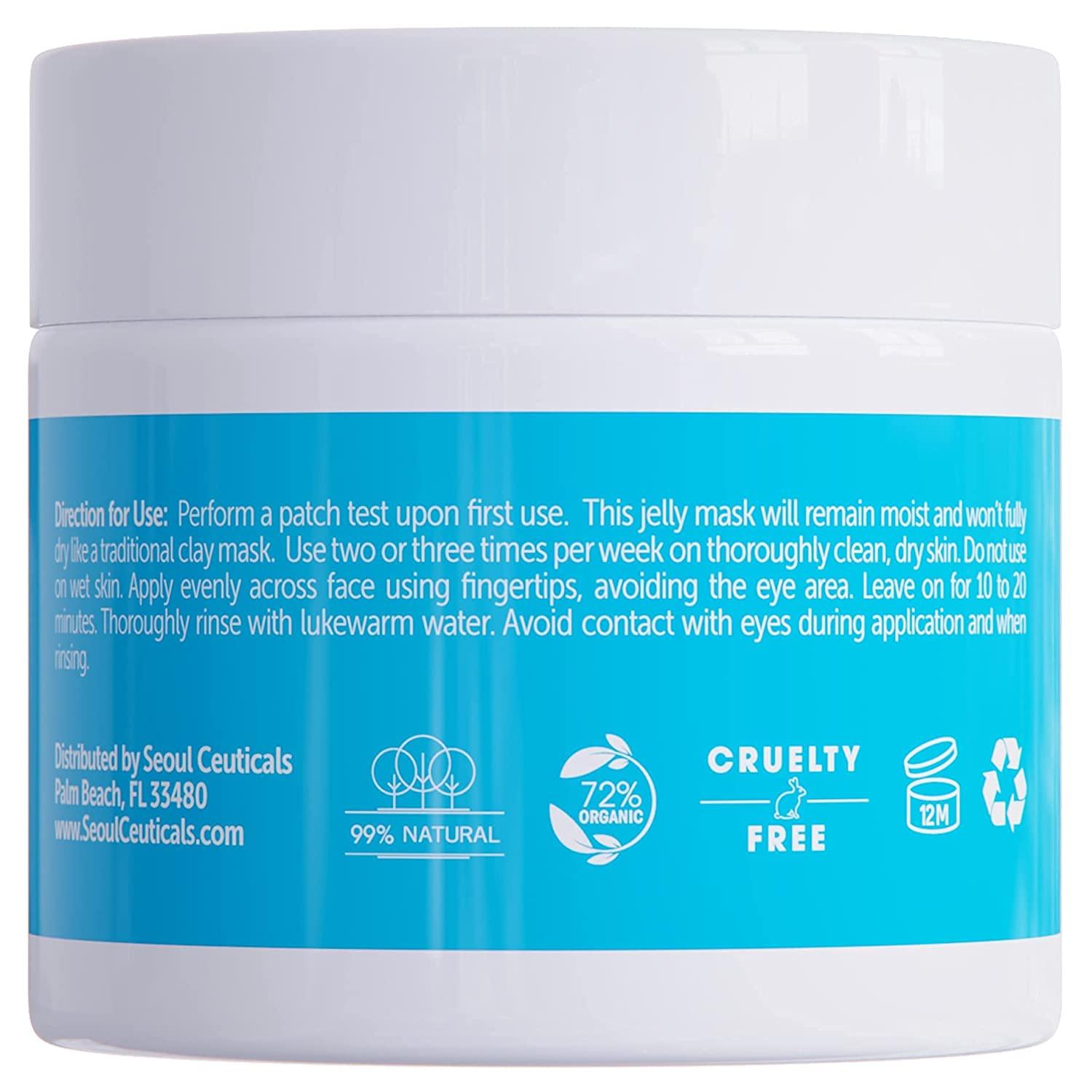 Korean Hyaluronic Acid Jelly Mask Rice Bran + Rosehip + Vitamin B5 AntiAging K Beauty Spa