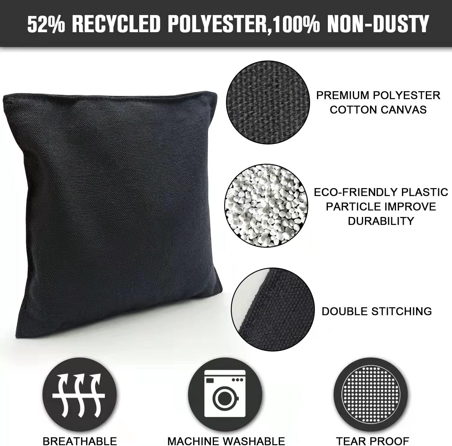 DOCTOR SPORT Cornhole Bean Bags - 4er-Set Professionelle Wurfsäcke Für Outdoor-Spiele