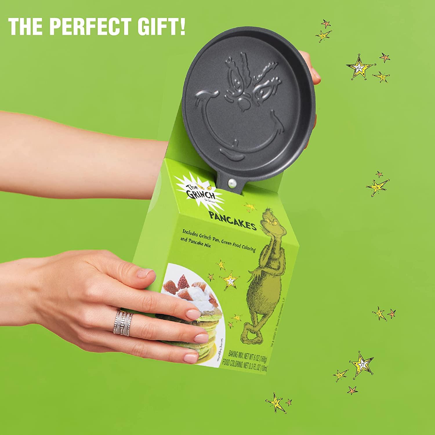 Ten Acre Gifts Dr Seuss The Grinch Pancake Mix and Pan Gift Set, Easy