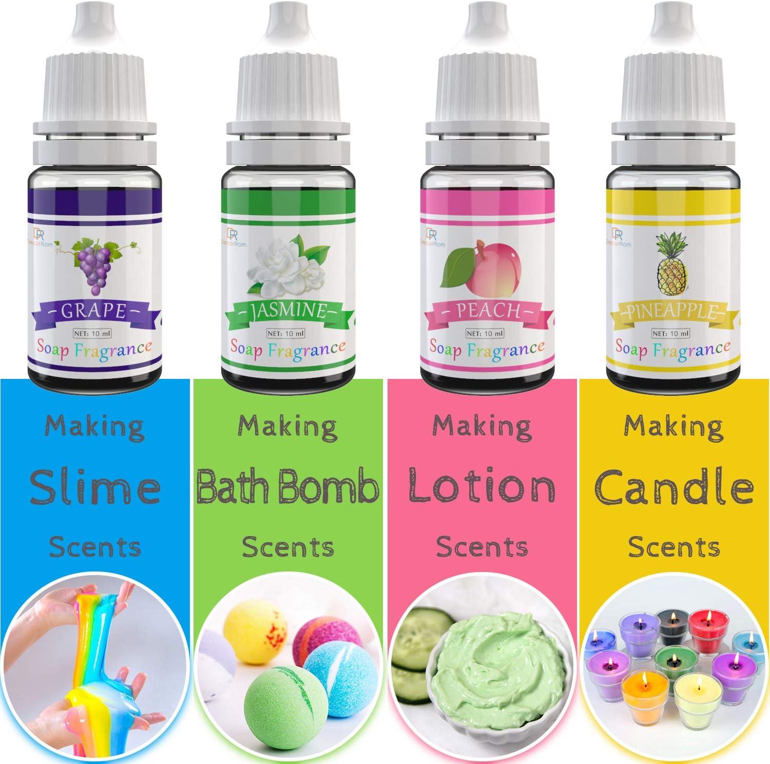 Soap Fragrance Oil - 12 Liquid Soap Scents Set for Bath Bomb Making, Soap  Making Supplies, DIY Slime - Concentrated Food Grade Soap Flavoring Bath  Bomb Scents for Cosmetic, Crafts - 10ml/0.35oz Each 