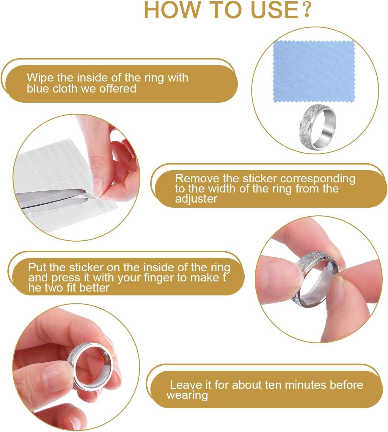 Ring Size Adjuster Silicone Invisible Sticker for Loose Rings