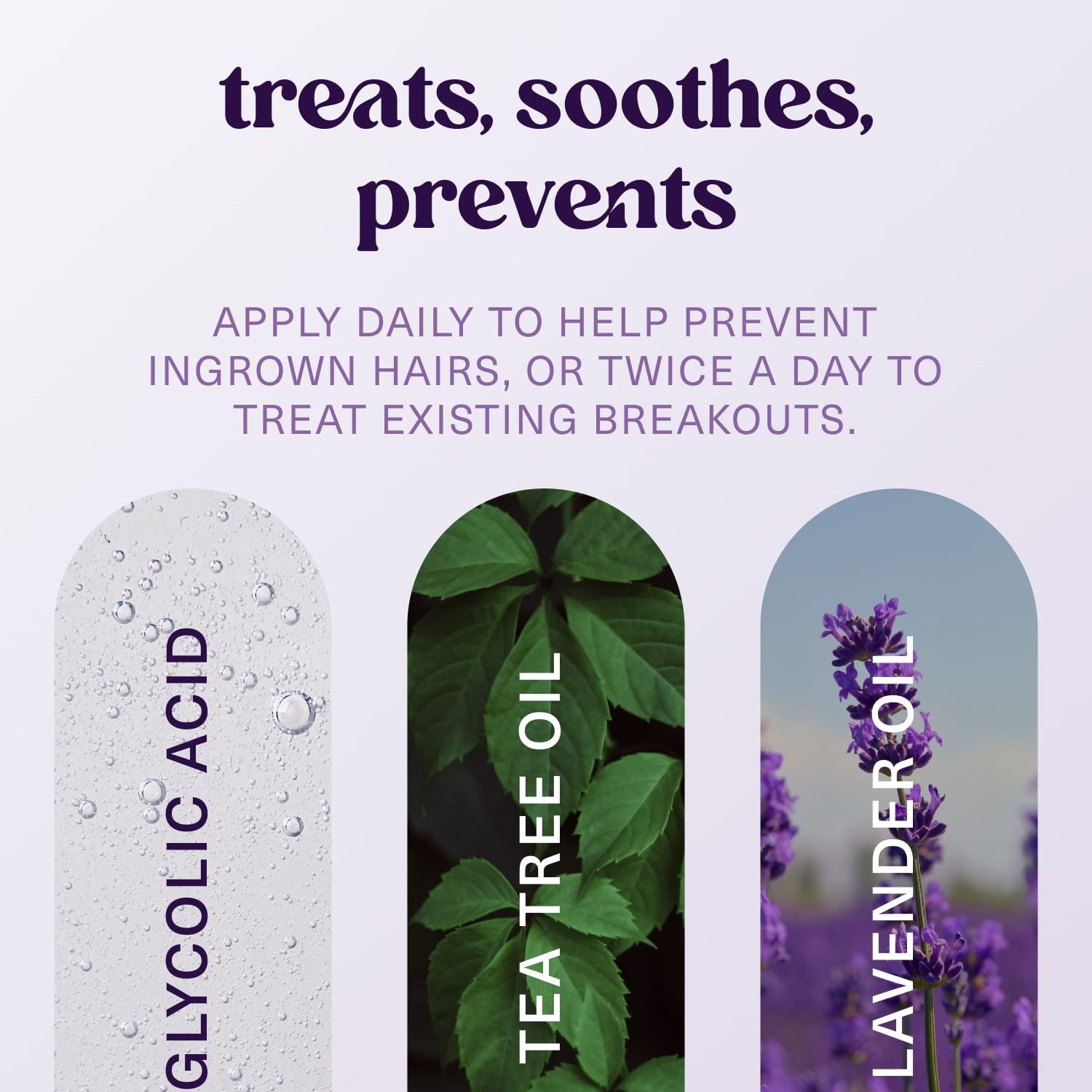 European Wax Center Ingrown Hair Serum For Bikini Area Exfoliant AHA