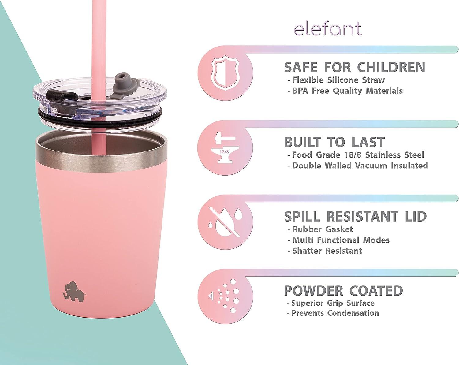 Multi Function Elephant Thermos Bottle Vacuum Cup Flasks Mug Kids