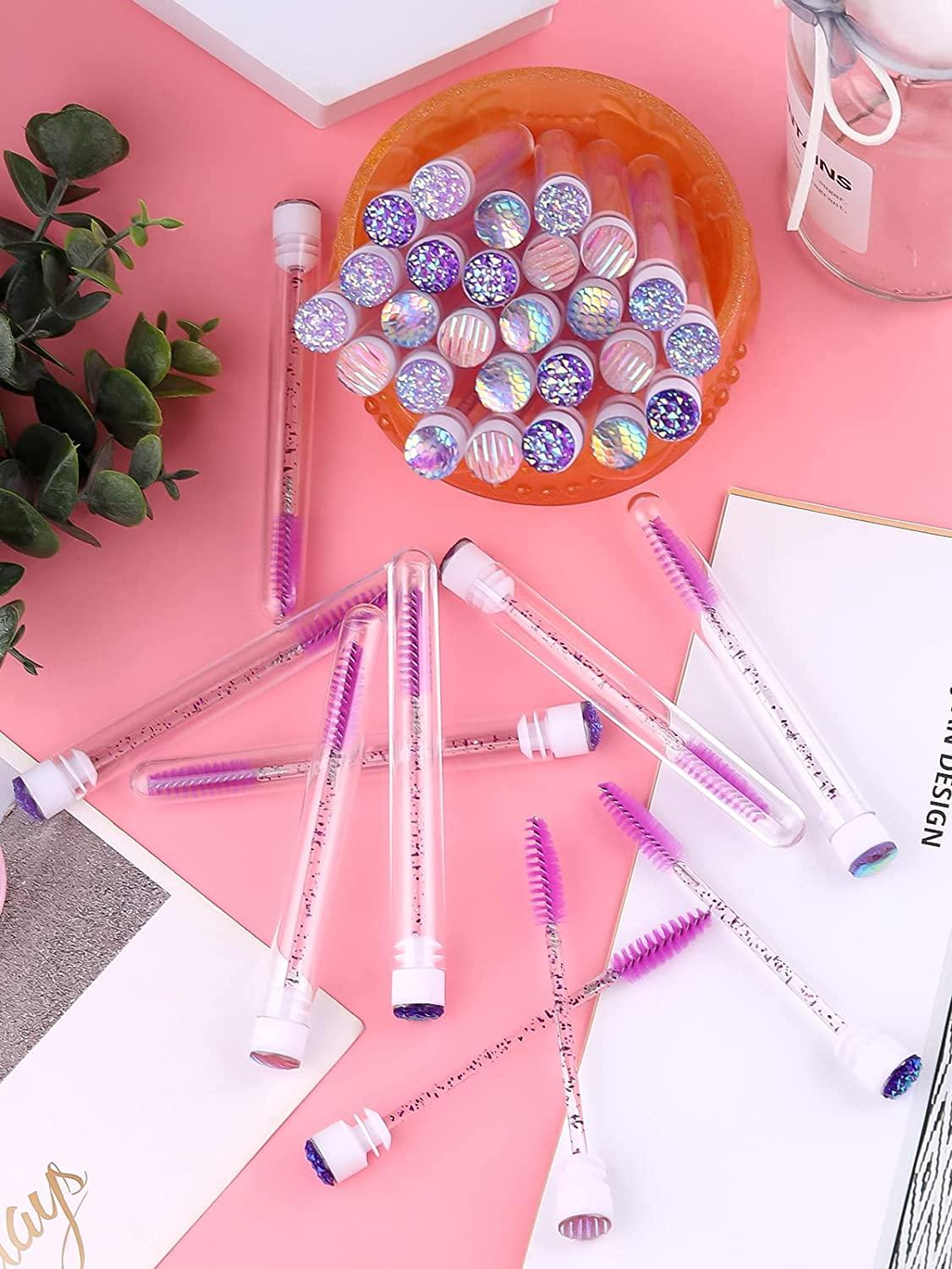 80 Pieces Purple Mascara Wand Tube Set EBANKU 40 Pieces Diamond Empty