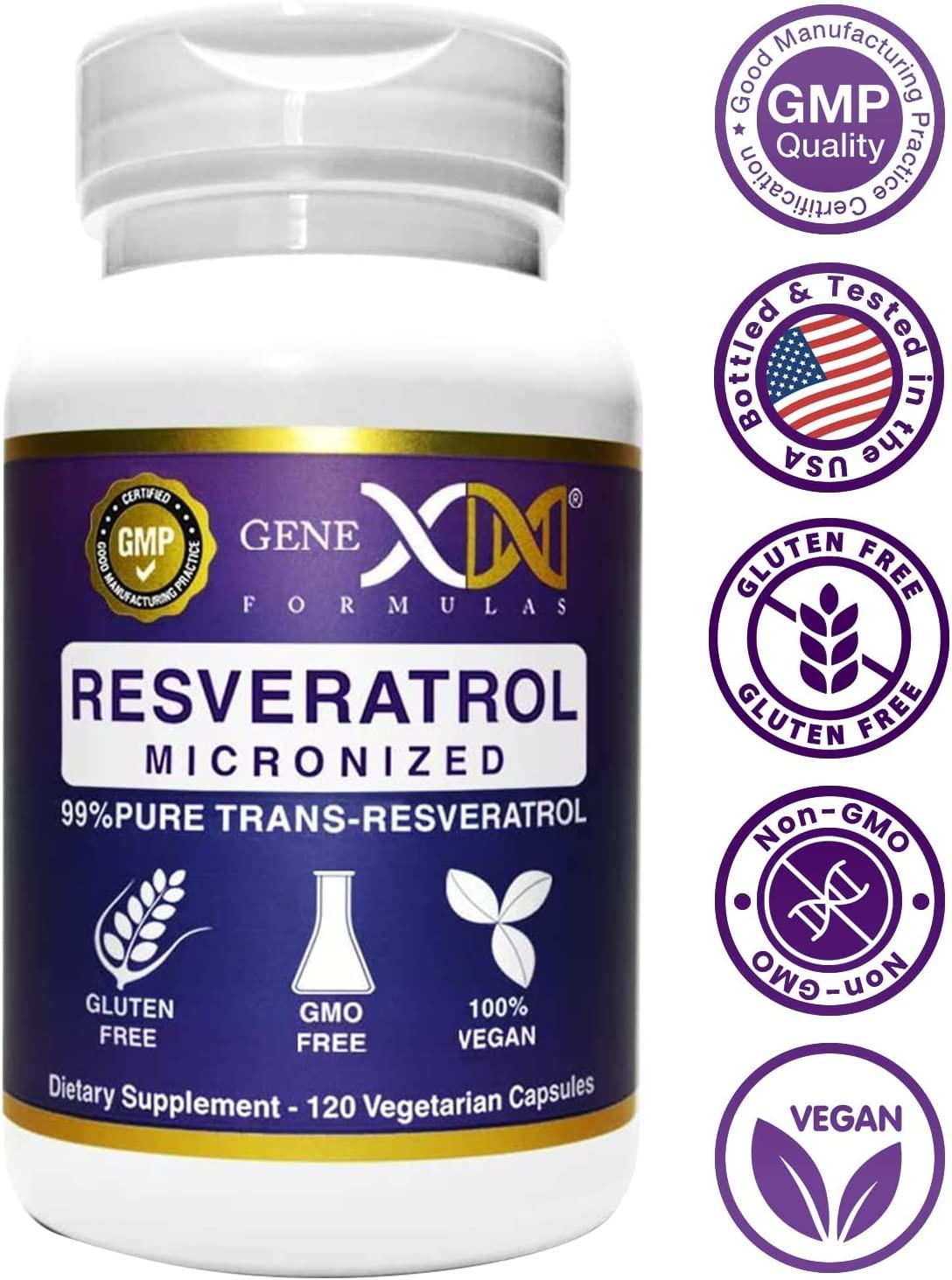 GENEX 99 Micronized TransResveratrol with BioPerine for Absorption