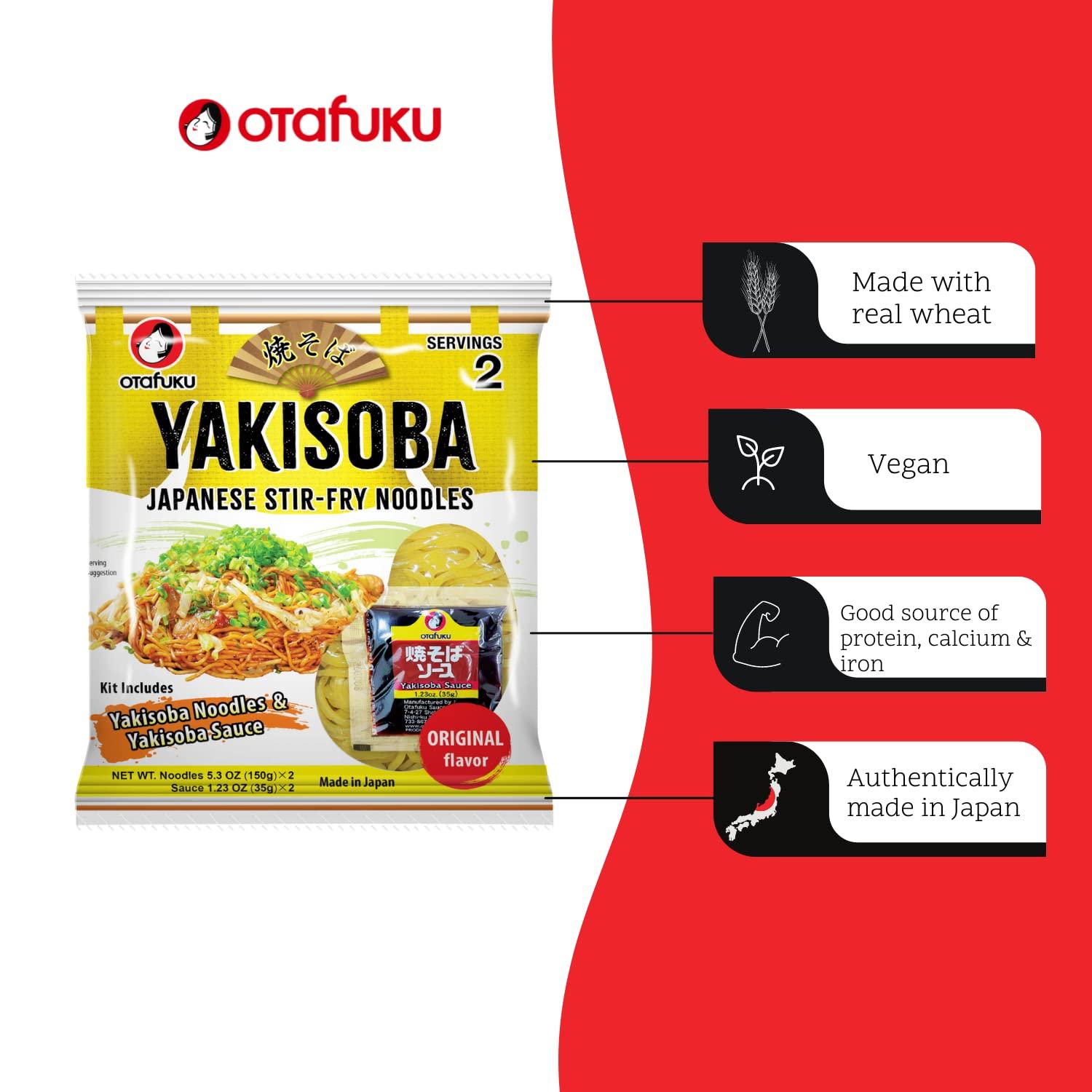 Otafuku Yakisoba Noodles with Yakisoba Sauce Japanese StirFry