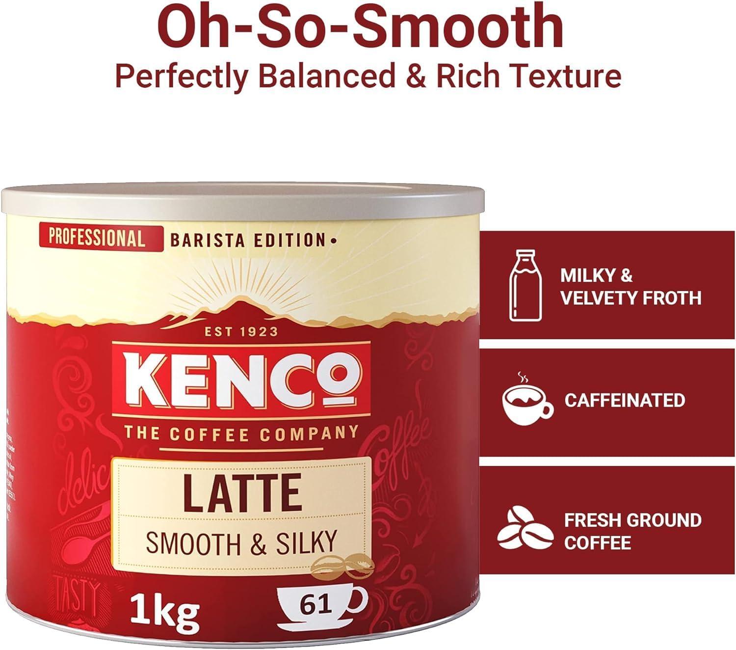 Kenco Latte Instant Coffee Creamy & Sweet Taste Smooth and Silky