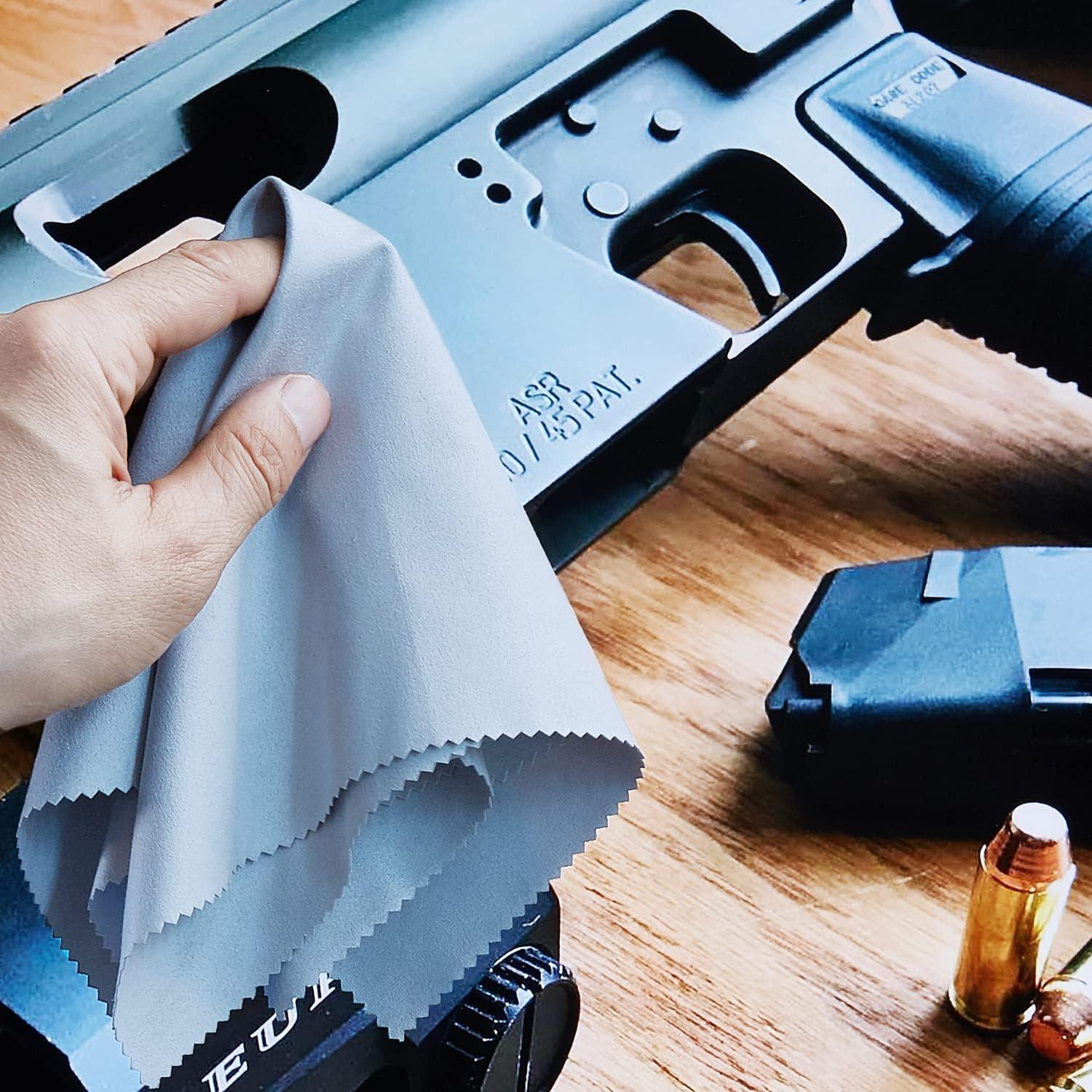 1000PCS Gun Cleaning Patches, Brifire Gun Cleaning Cloth with Silicone