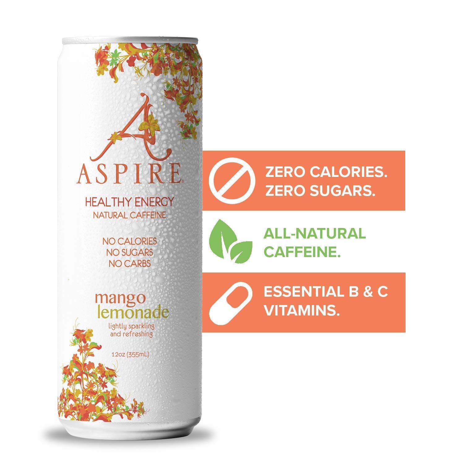 Aspire Healthy Energy, Calorie Burning, Zero Calorie, Zero Sugar Drink