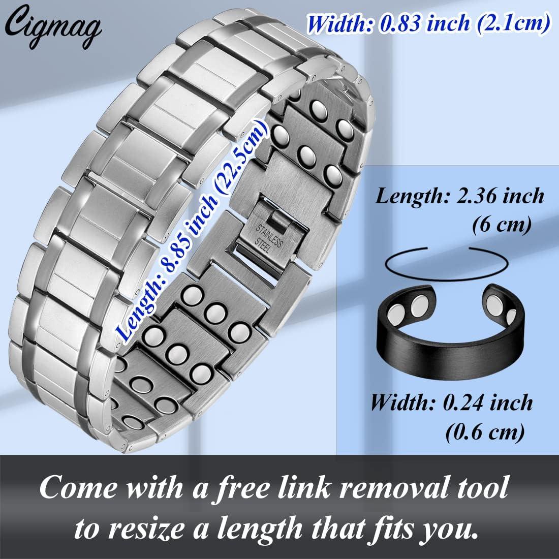 Cigmag Lymphatic Drainage Bracelet Men Ultra Strength