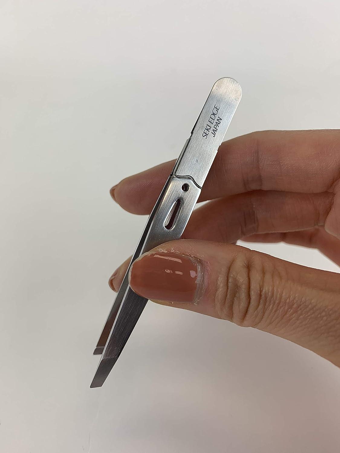 Seki Edge Amazing Tweezer Slant Tip, Black SS-518 - Pasteur Pharmacy - View #2