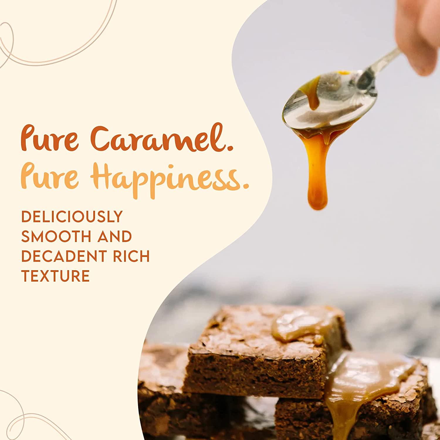 Image showcasing Postre - Sea Salt Caramel Sauce, Handcrafted Rich and Buttery Caramel ...