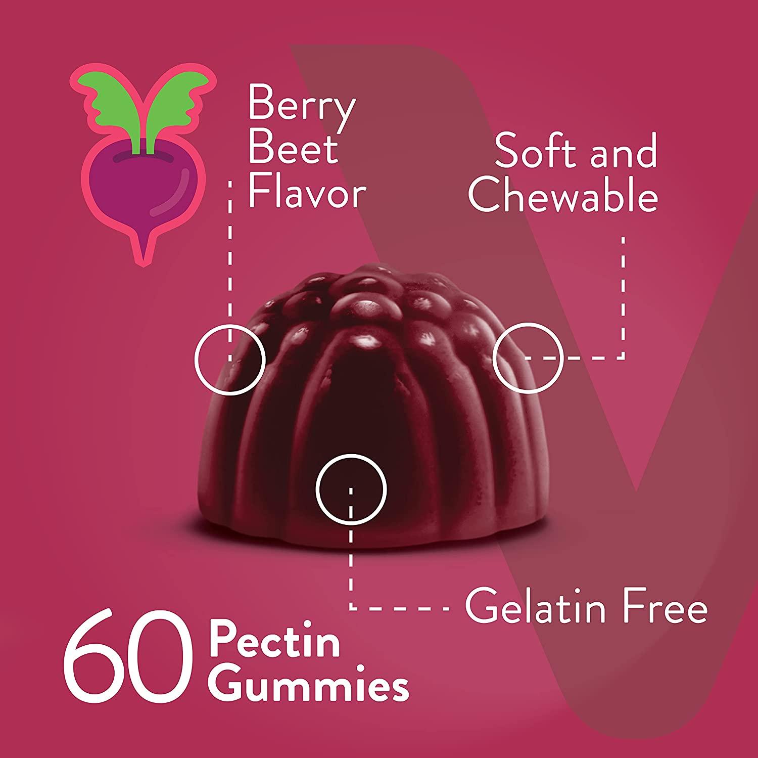 Beet Root Gummies with Magnesium & Vitamin C Circulation & Blood