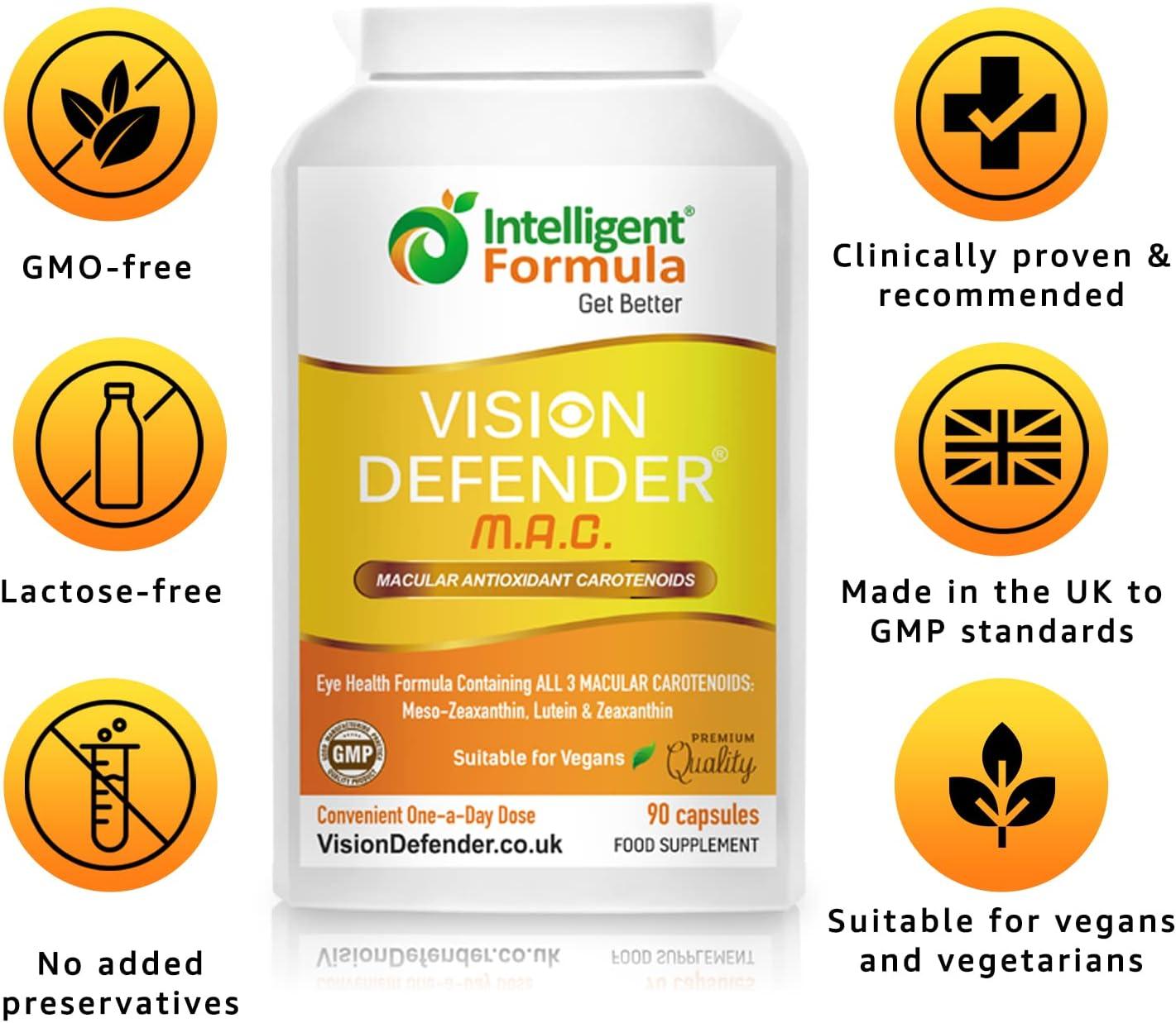 Lutein, Zeaxanthin & MesoZeaxanthin Eye Supplement VISION DEFENDER