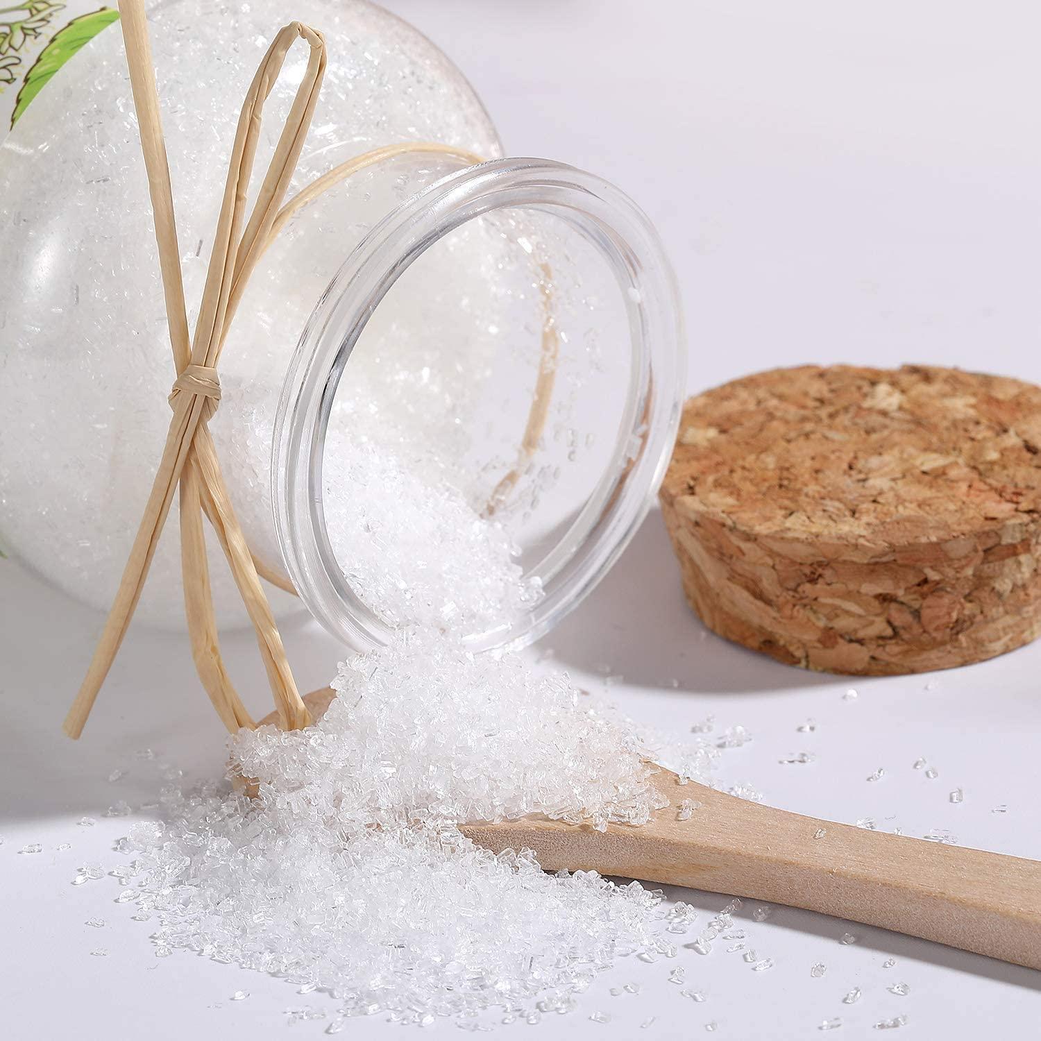 Foot Spa Kits, Epsom Salt Bath Salts Gift Set with Lemon Essential Oil