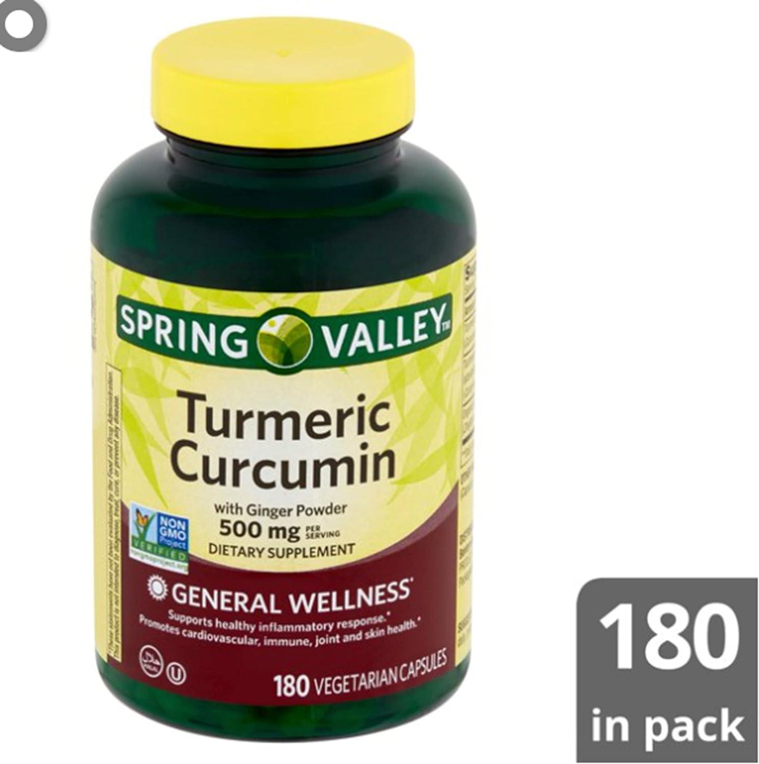 Spring Valley Turmeric Curcumin 500mg with Ginger Powder General